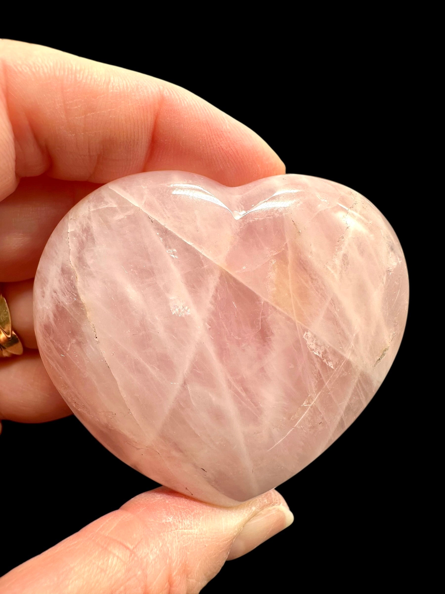Rose quartz heart 5,7cm – Madagascar - RUS05