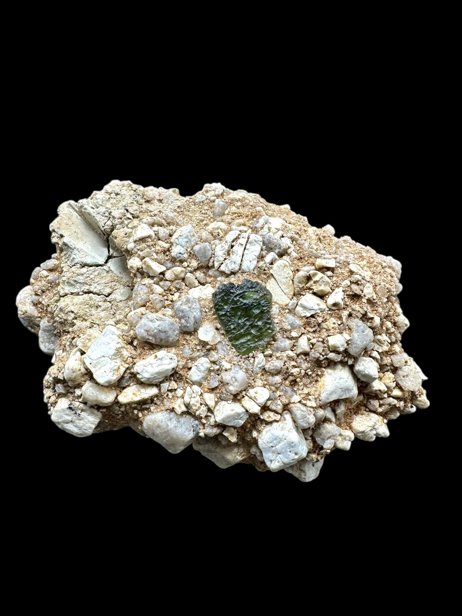 Moldavite in the sediment – Olesnice