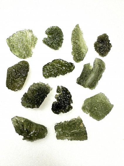 Esempi di frammenti di Moldavite