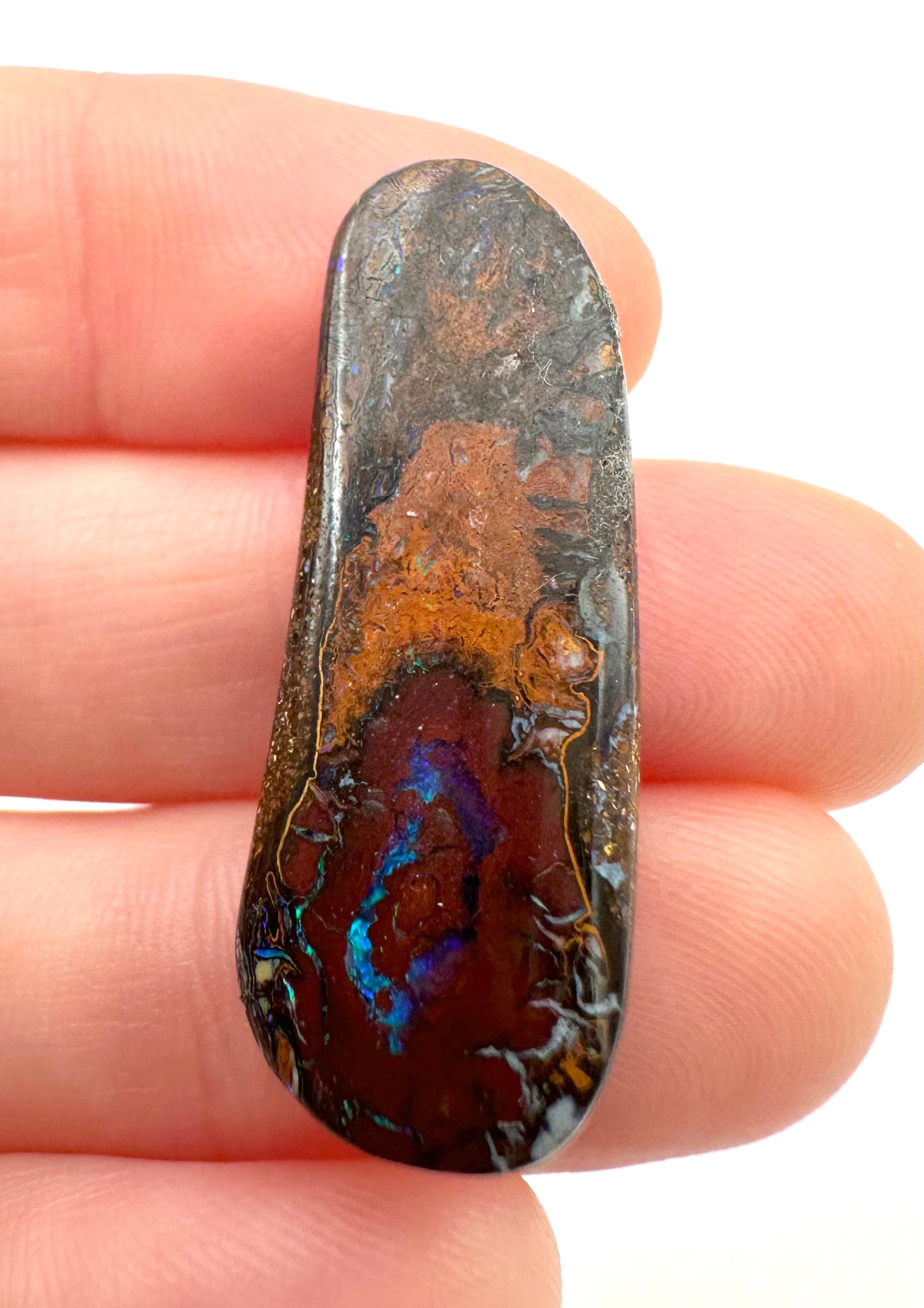 Boulder opal 22ct – Cabochon – Queensland, Australia - BO004