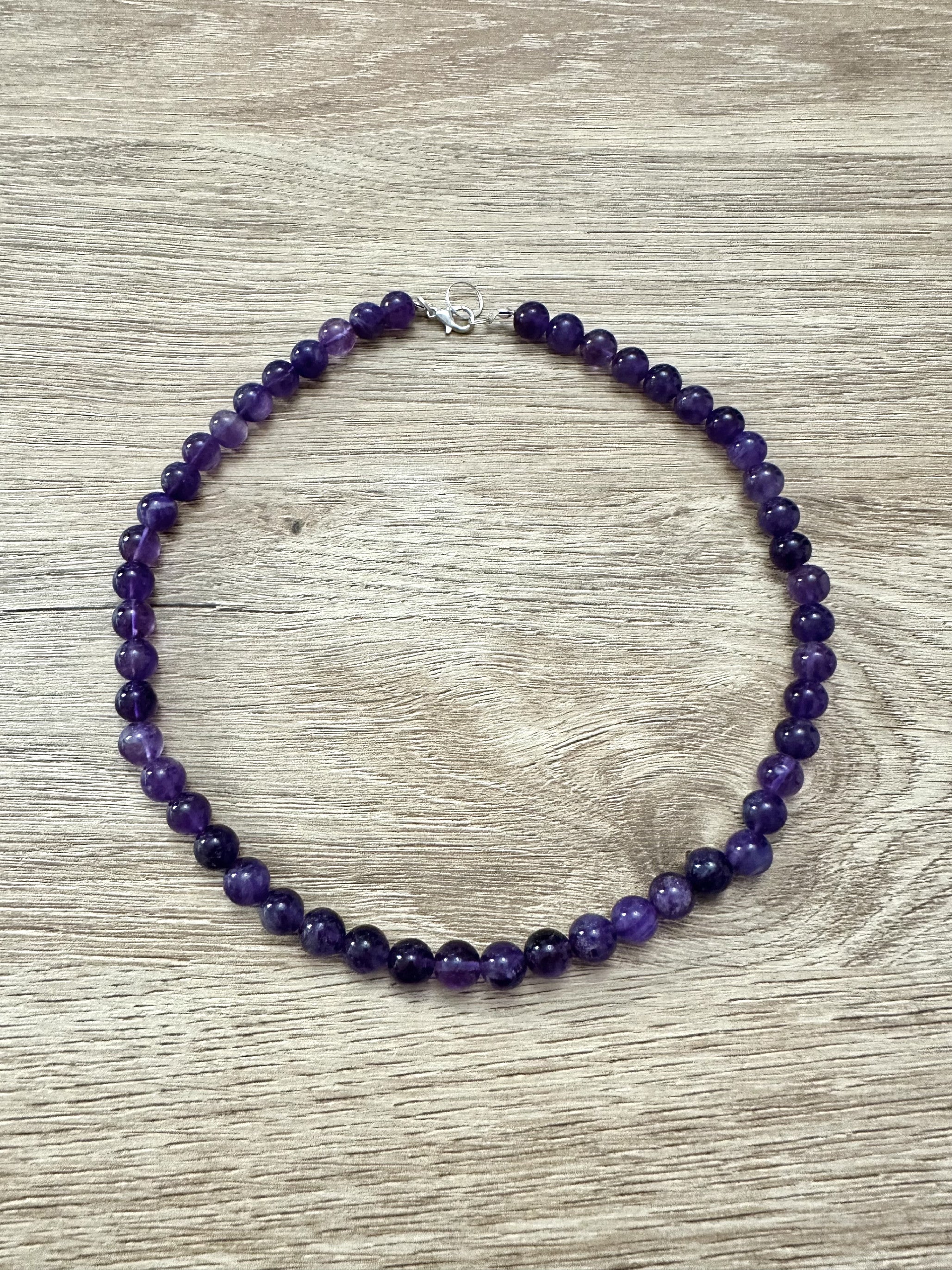 Amethyst necklace 45 cm - NAH02
