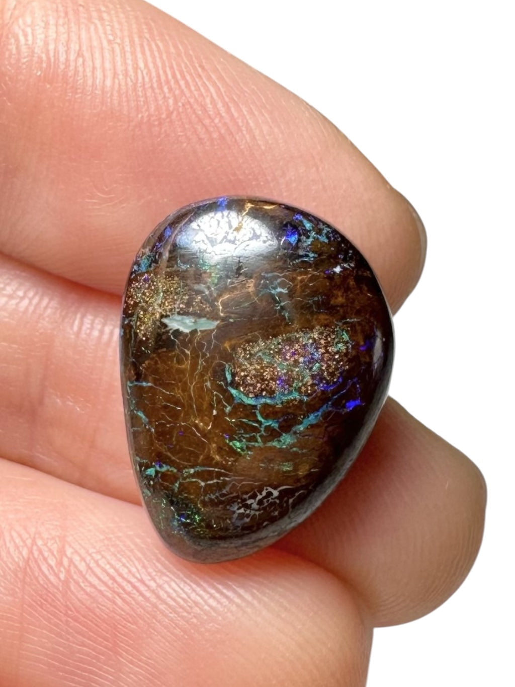 Boulder opal 11,4ct – Cabochon – Queensland, Australia