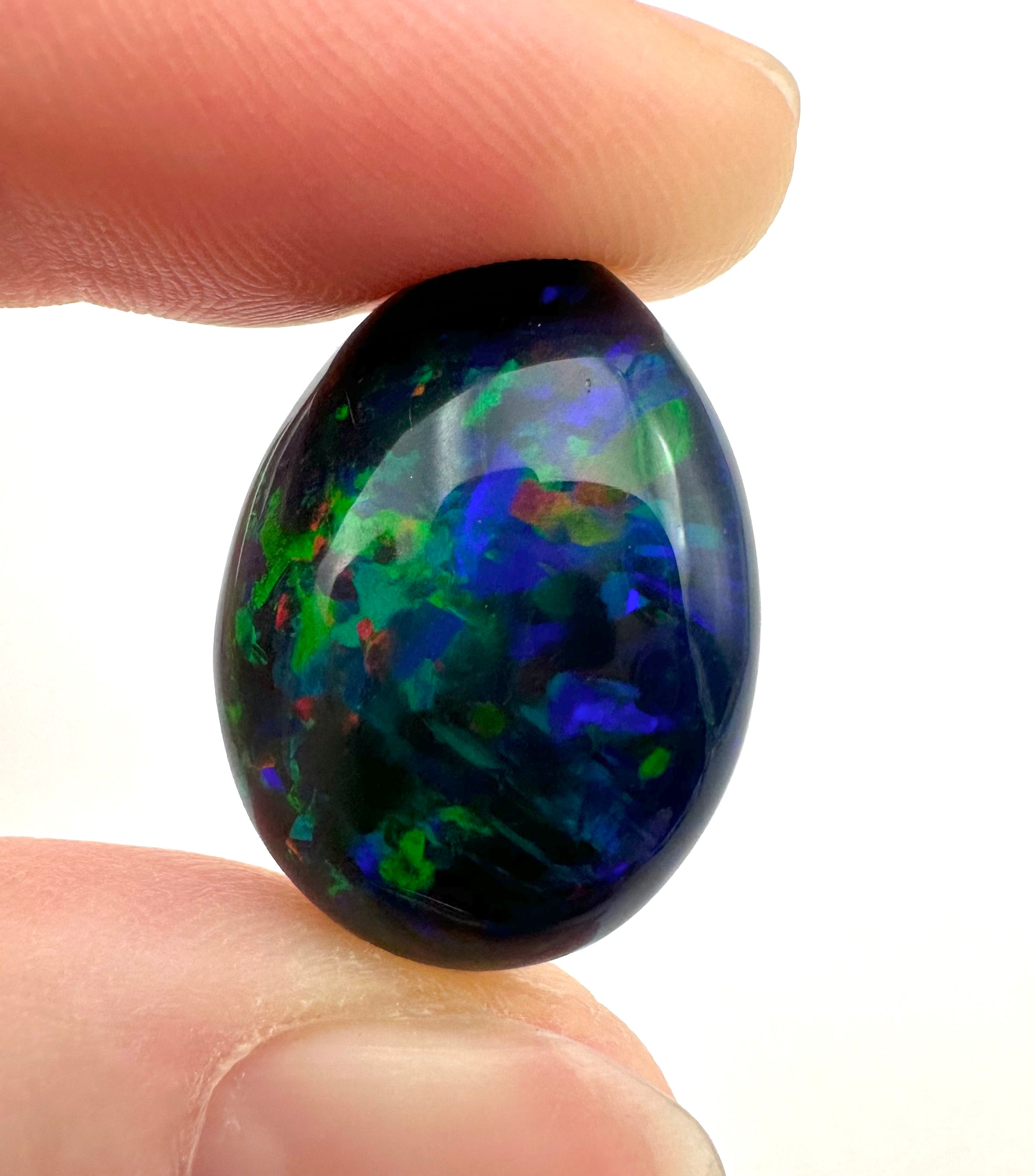 Ethiopian smoky black opal – Cabochon – Welo, Ethiopia - OKC001
