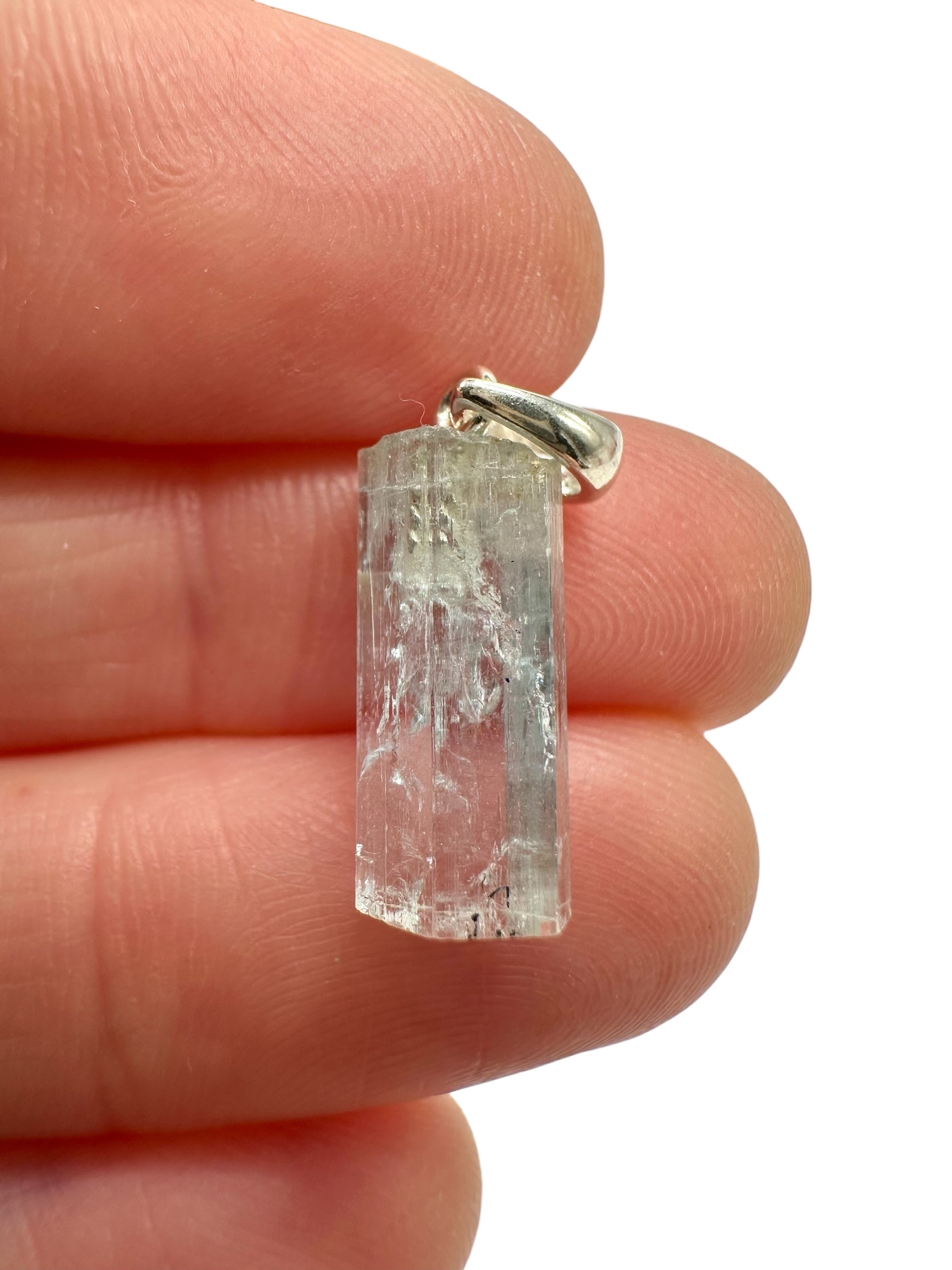 Silver aquamarine pendant – Erongo, Namibia - SP/AK02