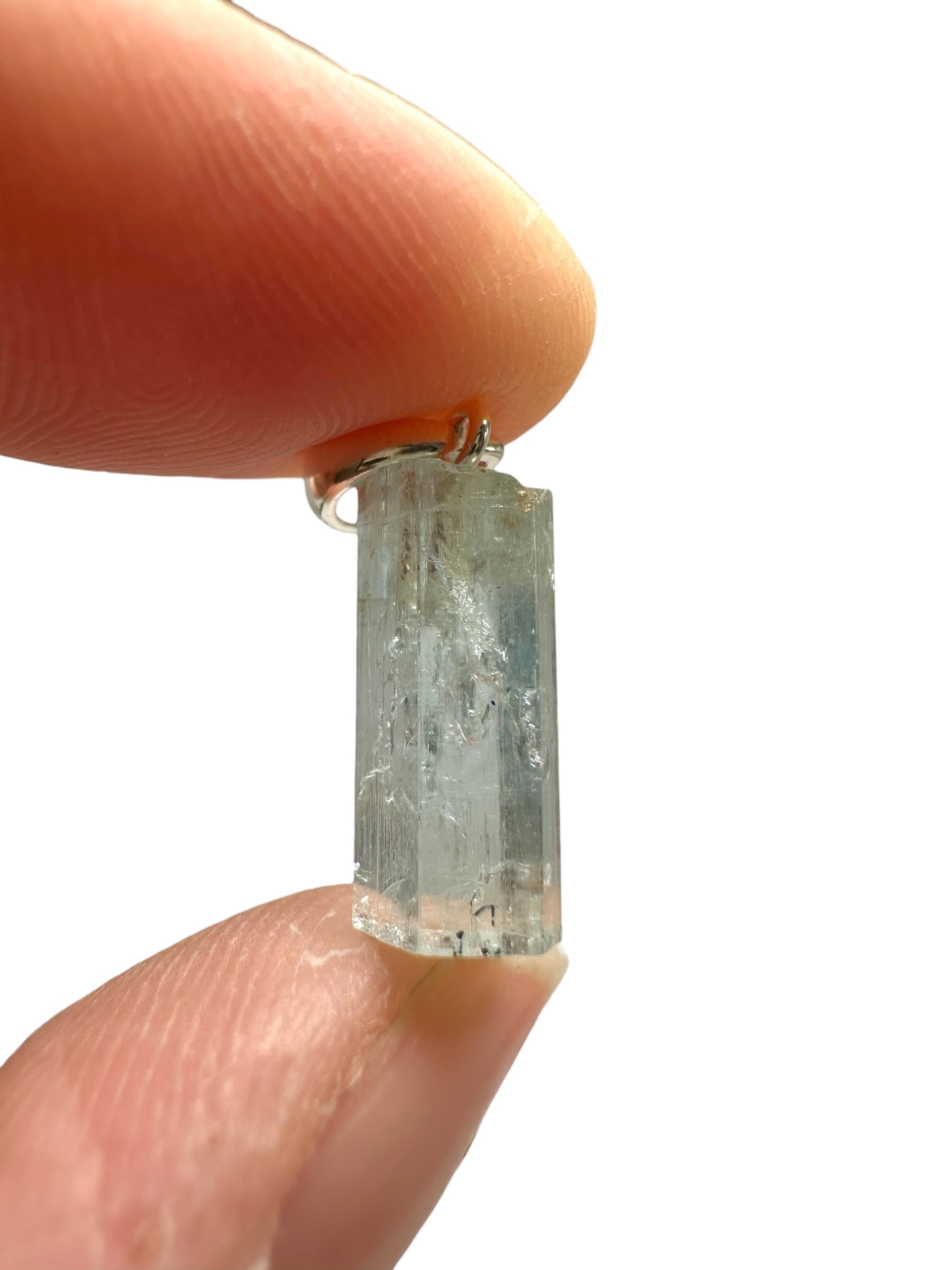 Silver aquamarine pendant – Erongo, Namibia - SP/AK02