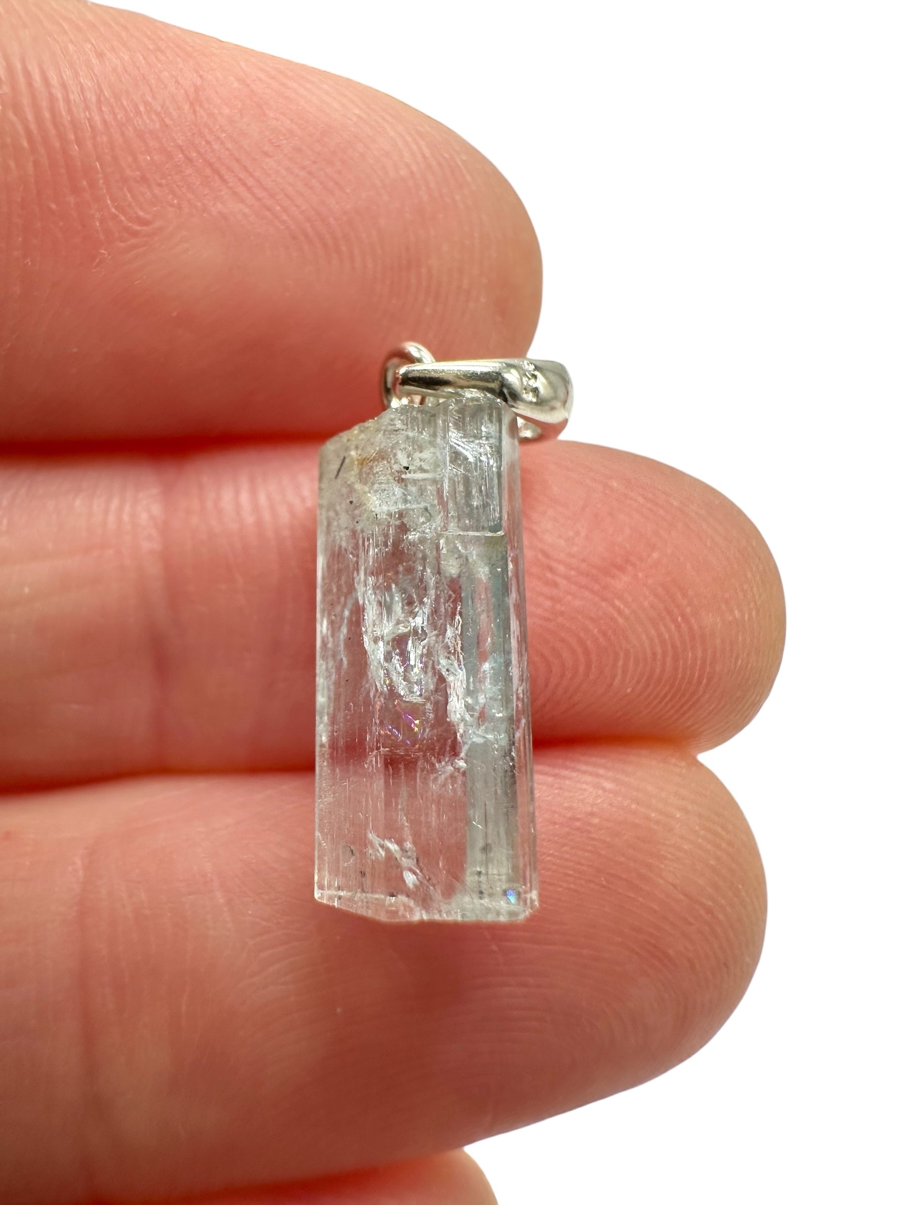 Silver aquamarine pendant – Erongo, Namibia