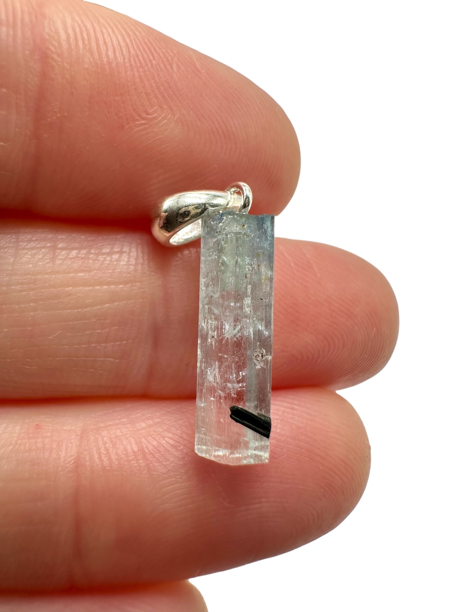 Silver aquamarine pendant – Erongo, Namibia - SP/AK06