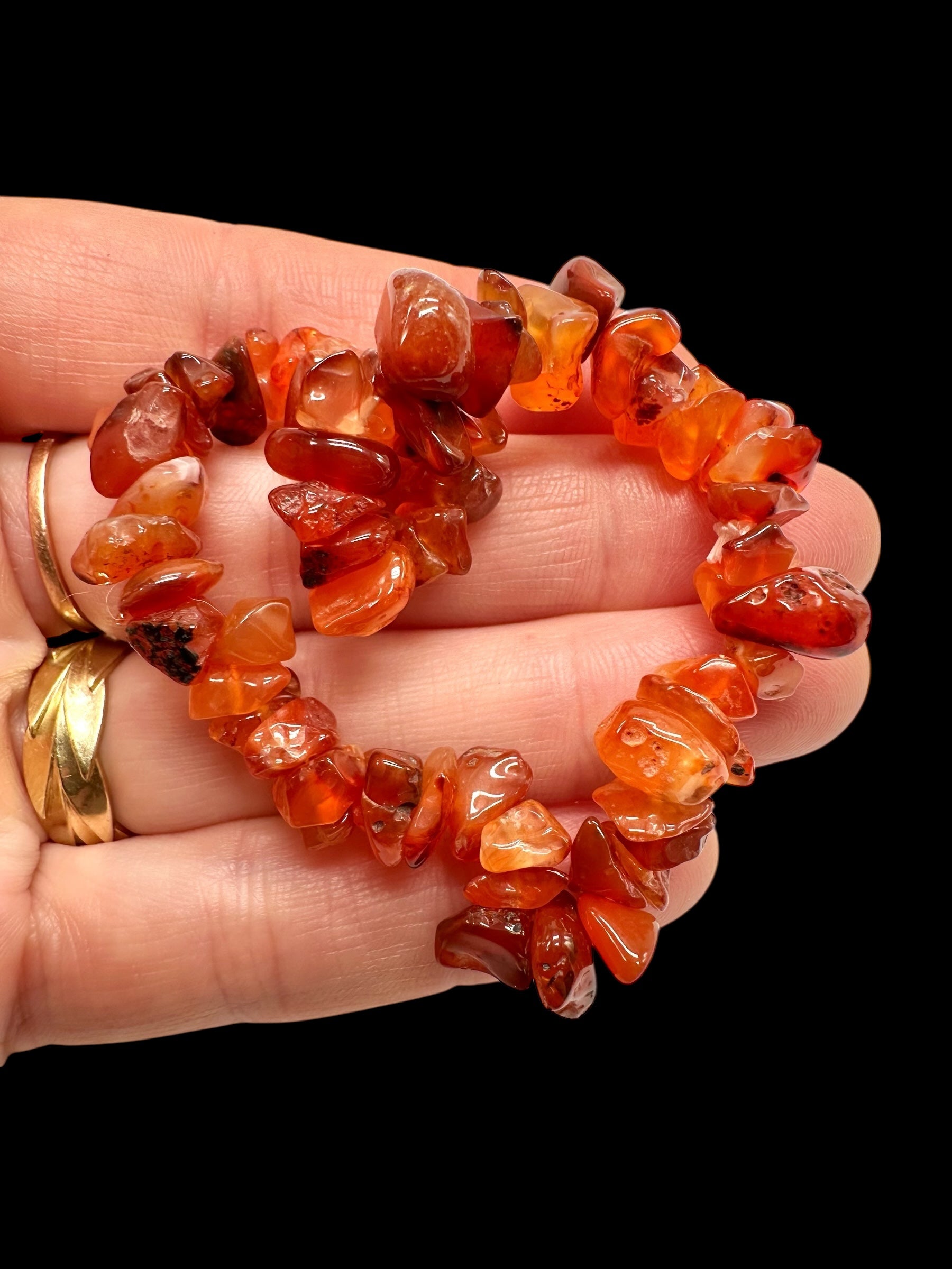 Red carnelian agate bracelet - NAR16