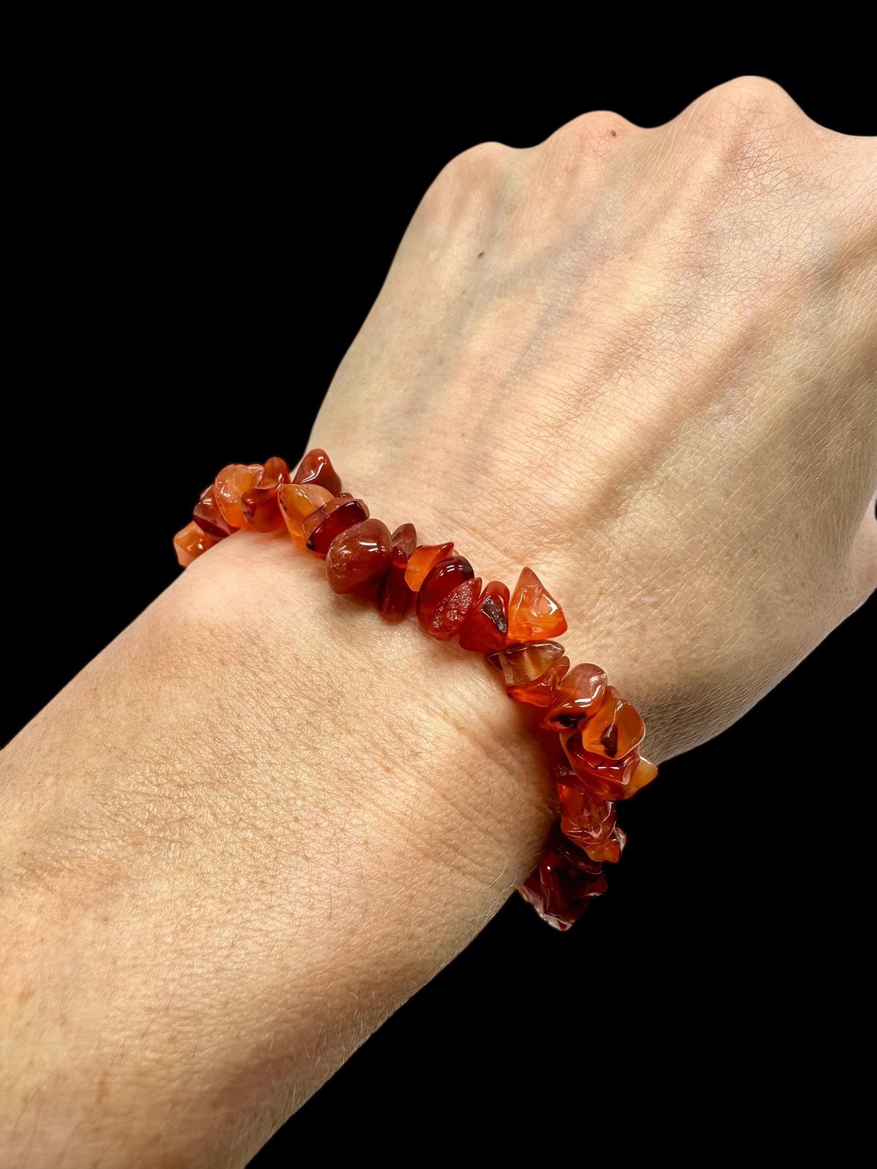 Red carnelian agate bracelet - NAR16