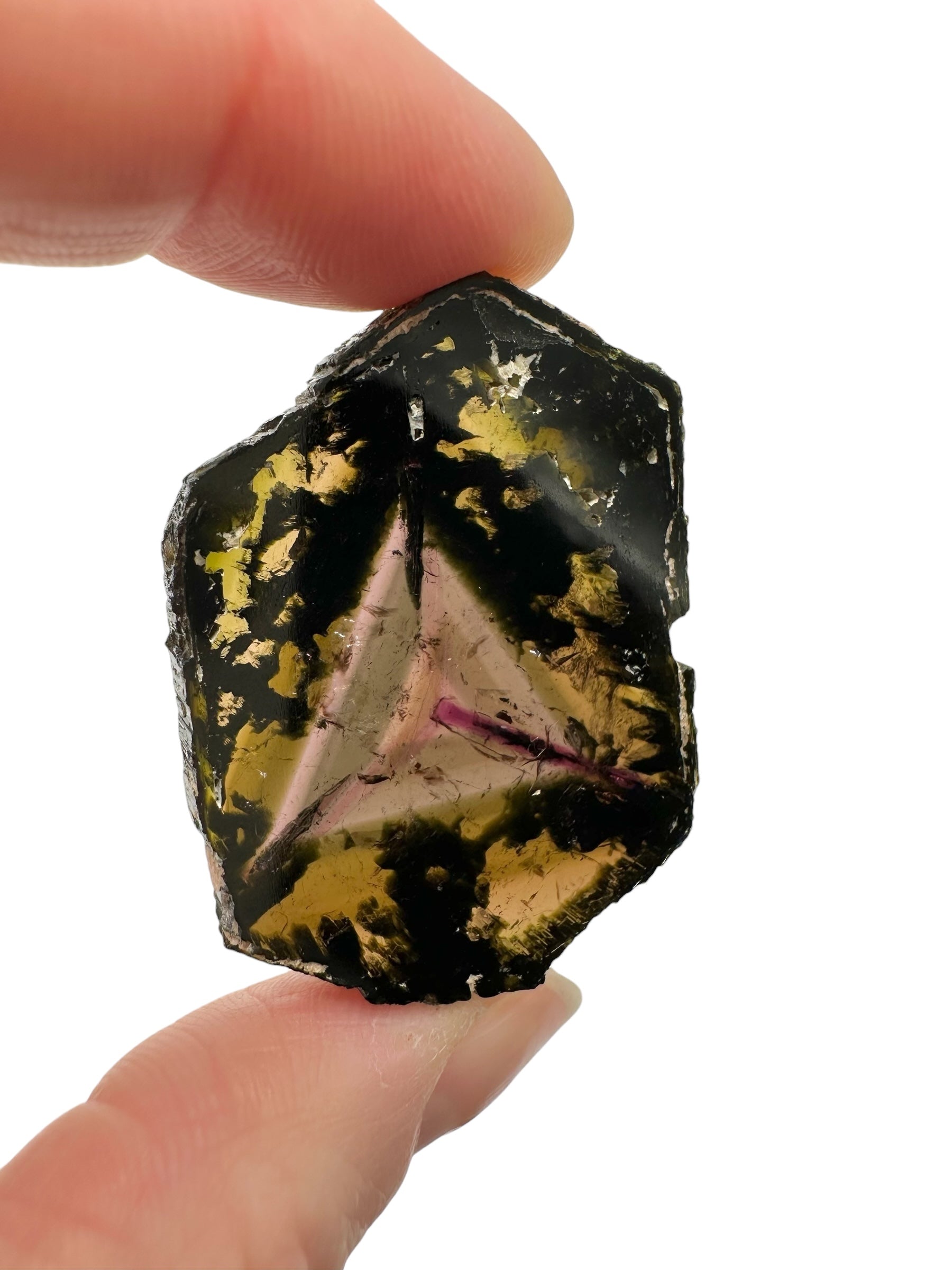 Slice of elbaite – Befisiotra, Madagascar