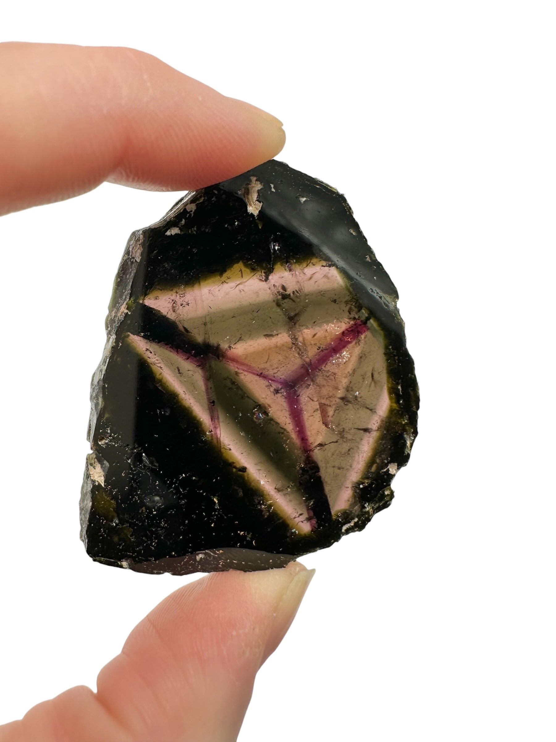 Slice of elbaite – Befisiotra, Madagascar - EL004