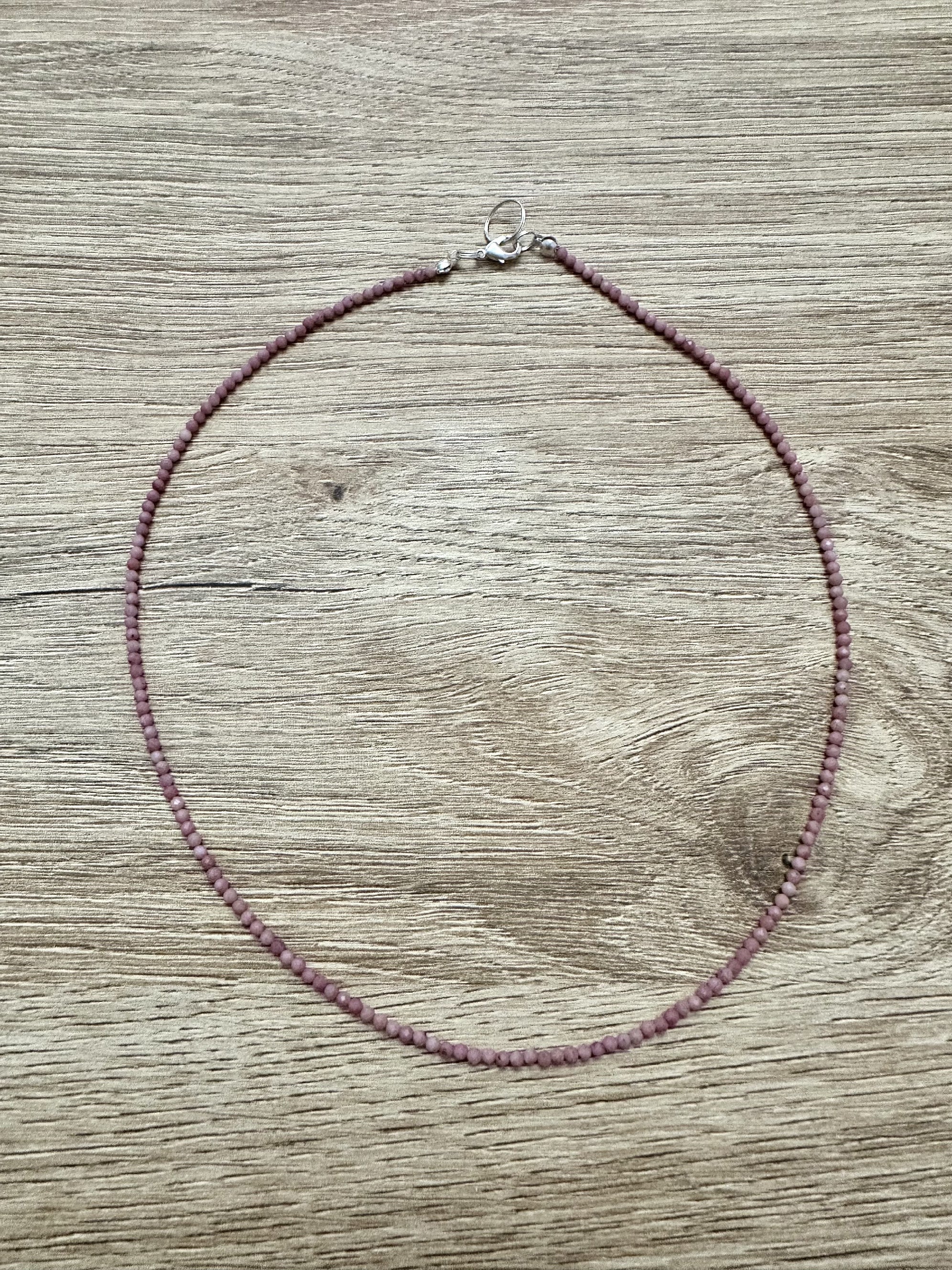 Rhodonite necklace 45 cm - NAH06