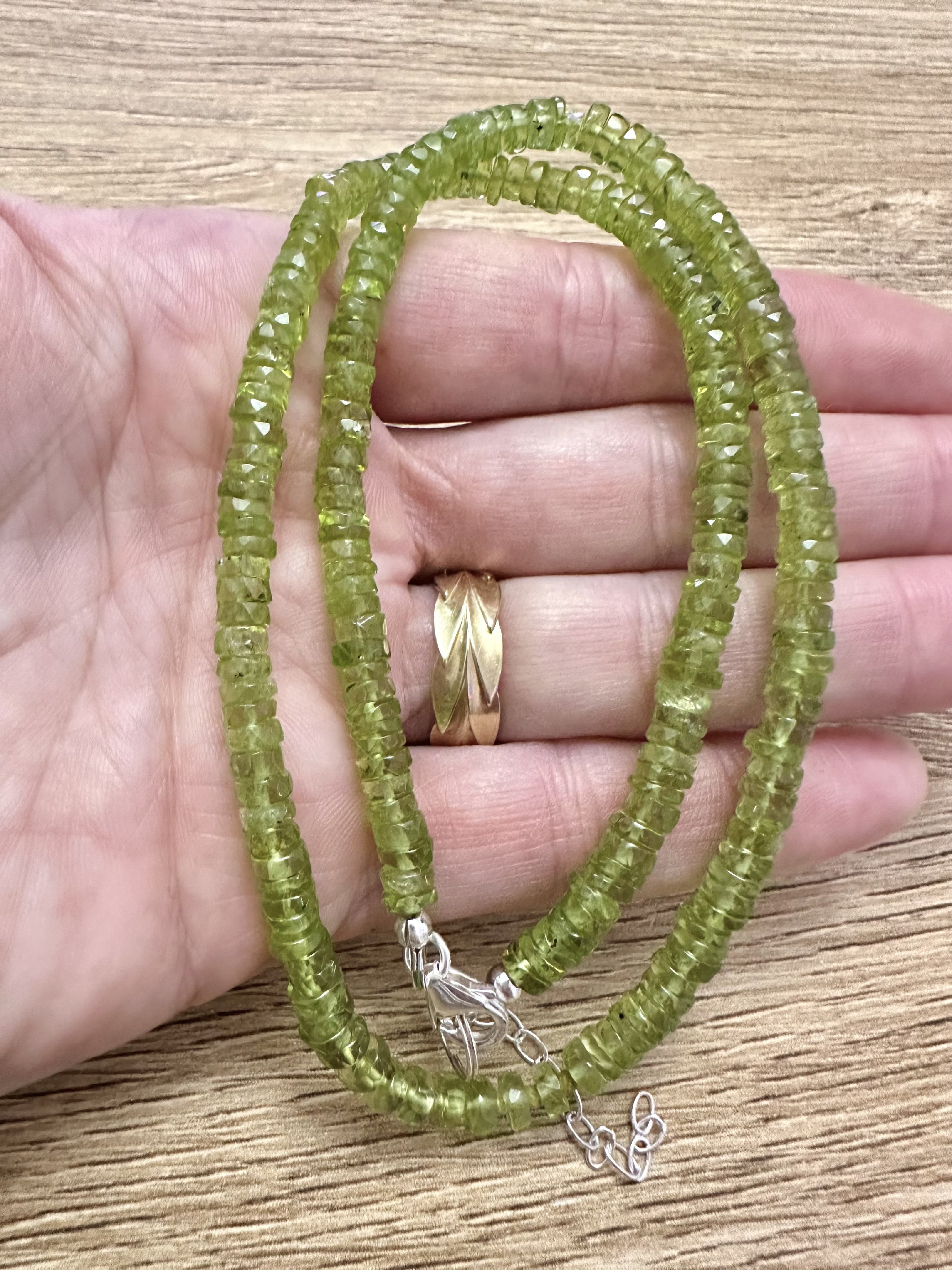Peridote necklace 45 cm - NAH09