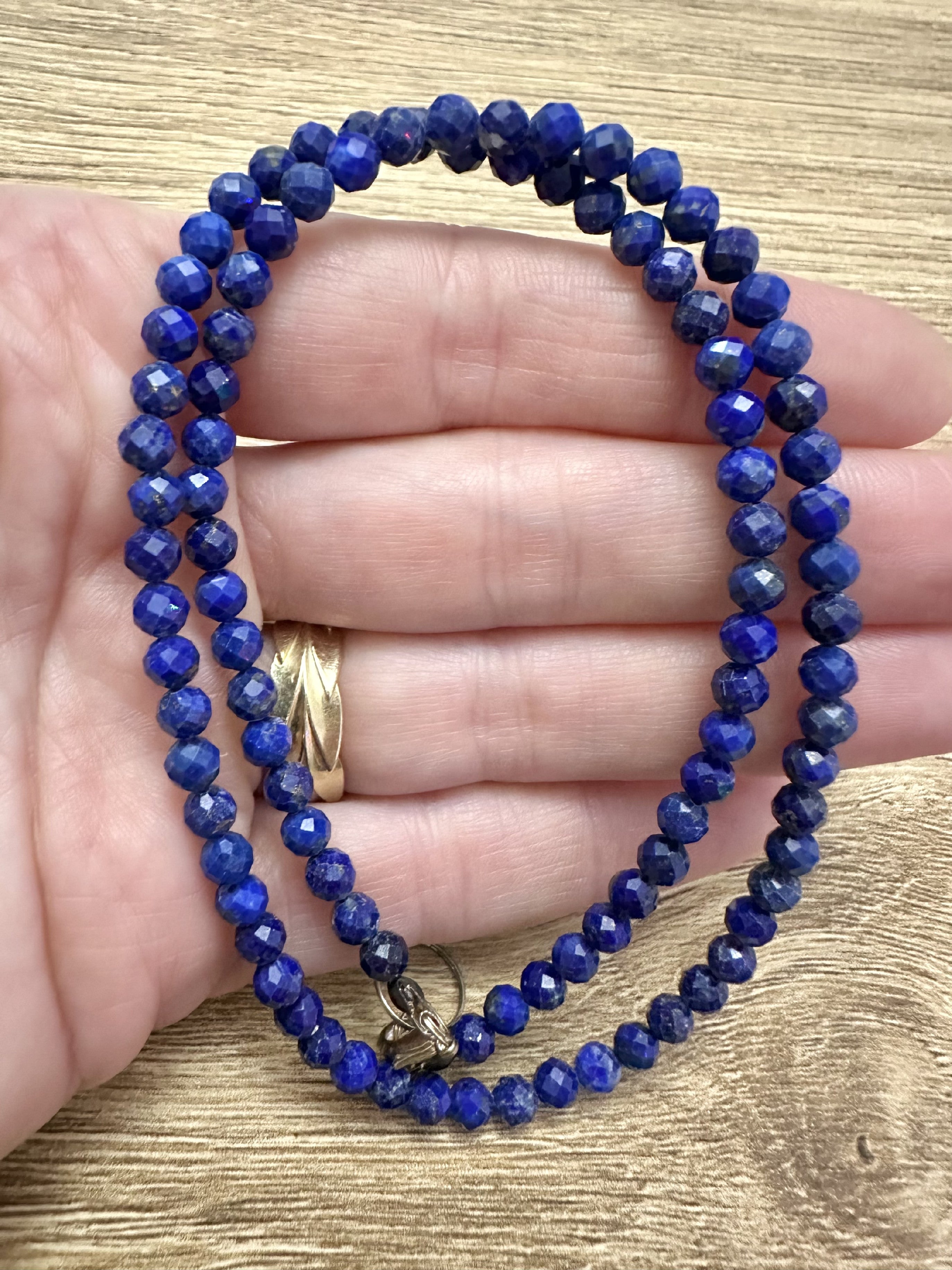 Lapis necklace 45 cm (4,5mm) - NAH13