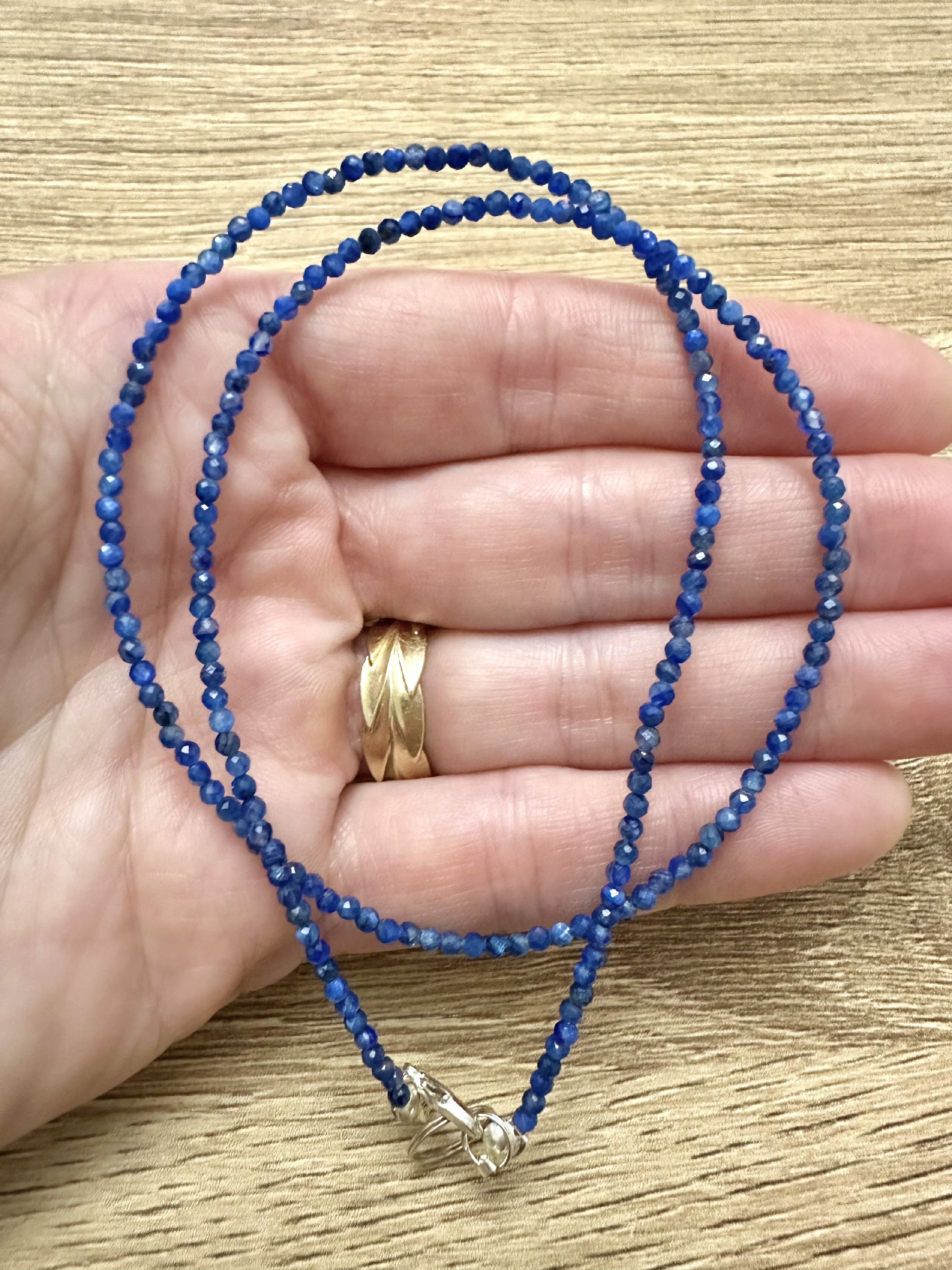 Kyanite necklace 45 cm (2mm) - NAH20