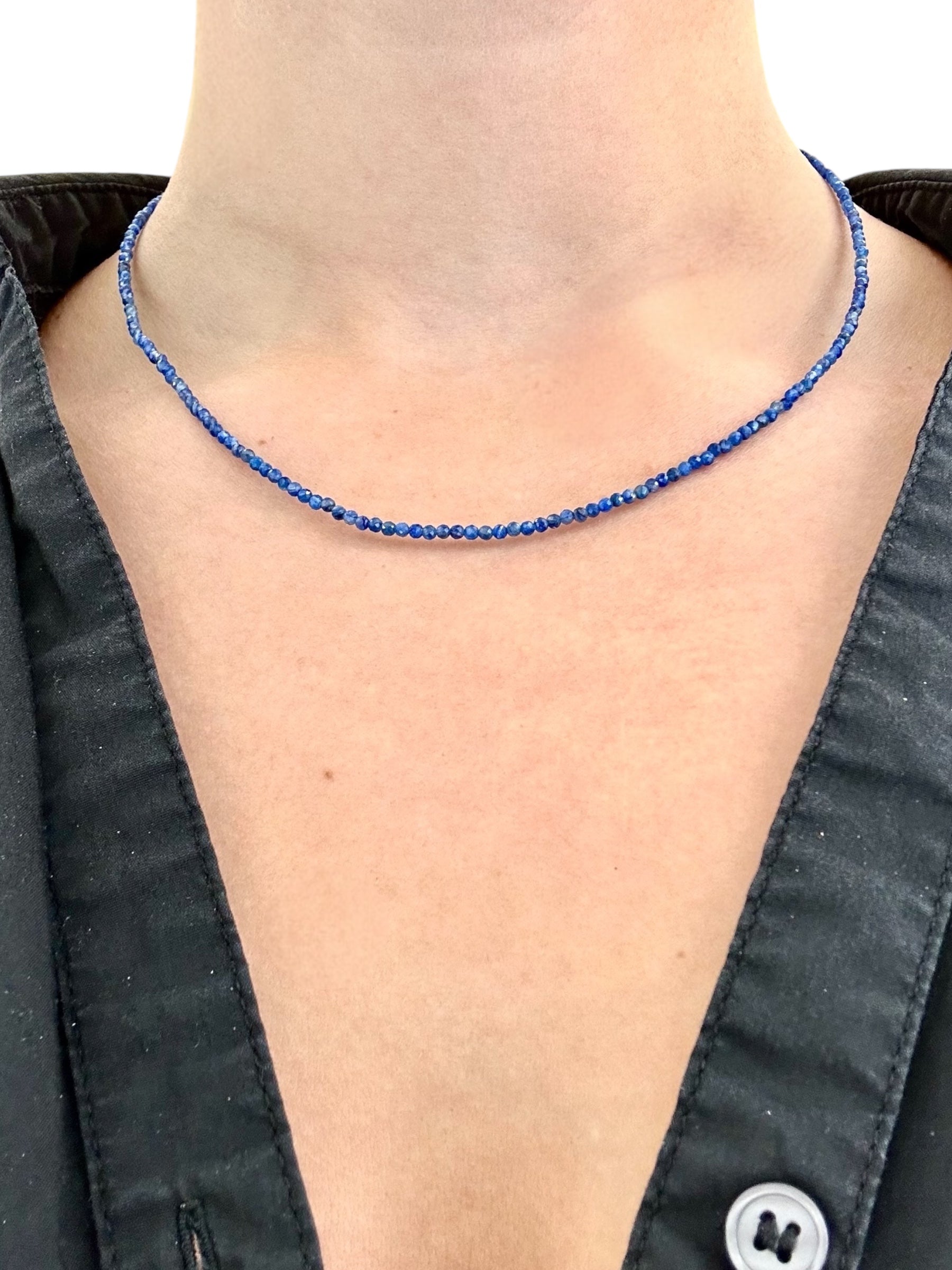 Kyanite necklace 45 cm (2mm)