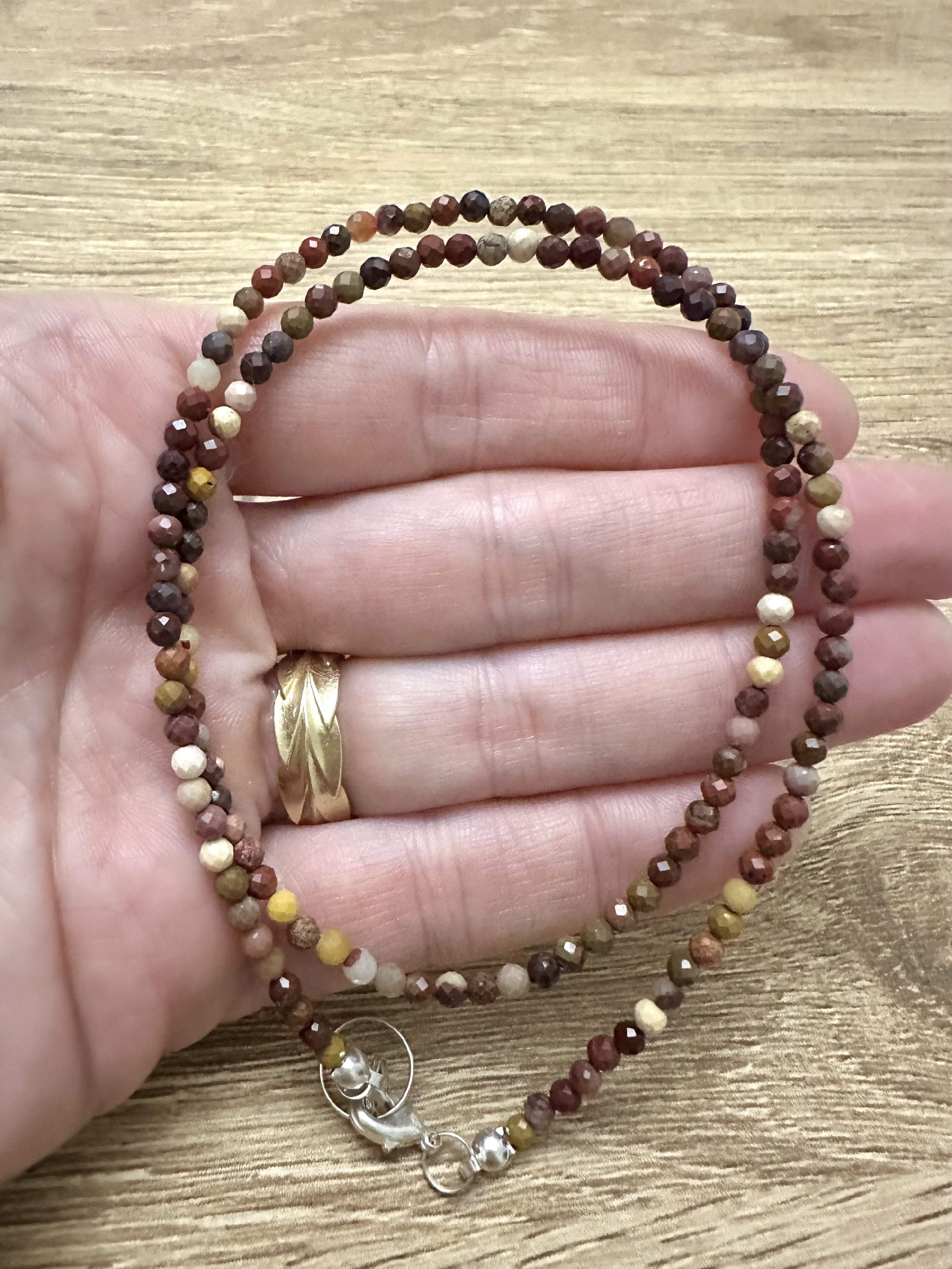 Mookaite necklace 45 cm (3mm) - NAH22