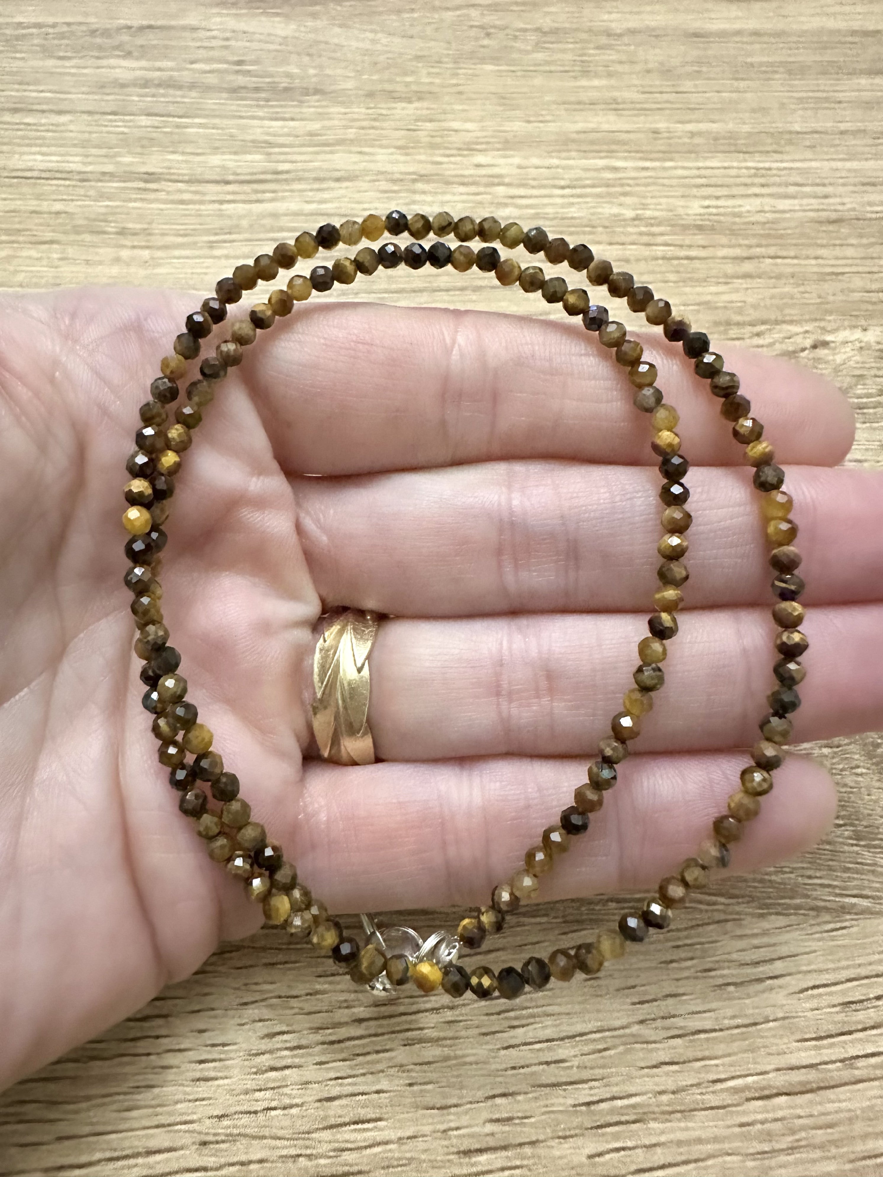 Tiger eye necklace 45 cm (3mm) - NAH26