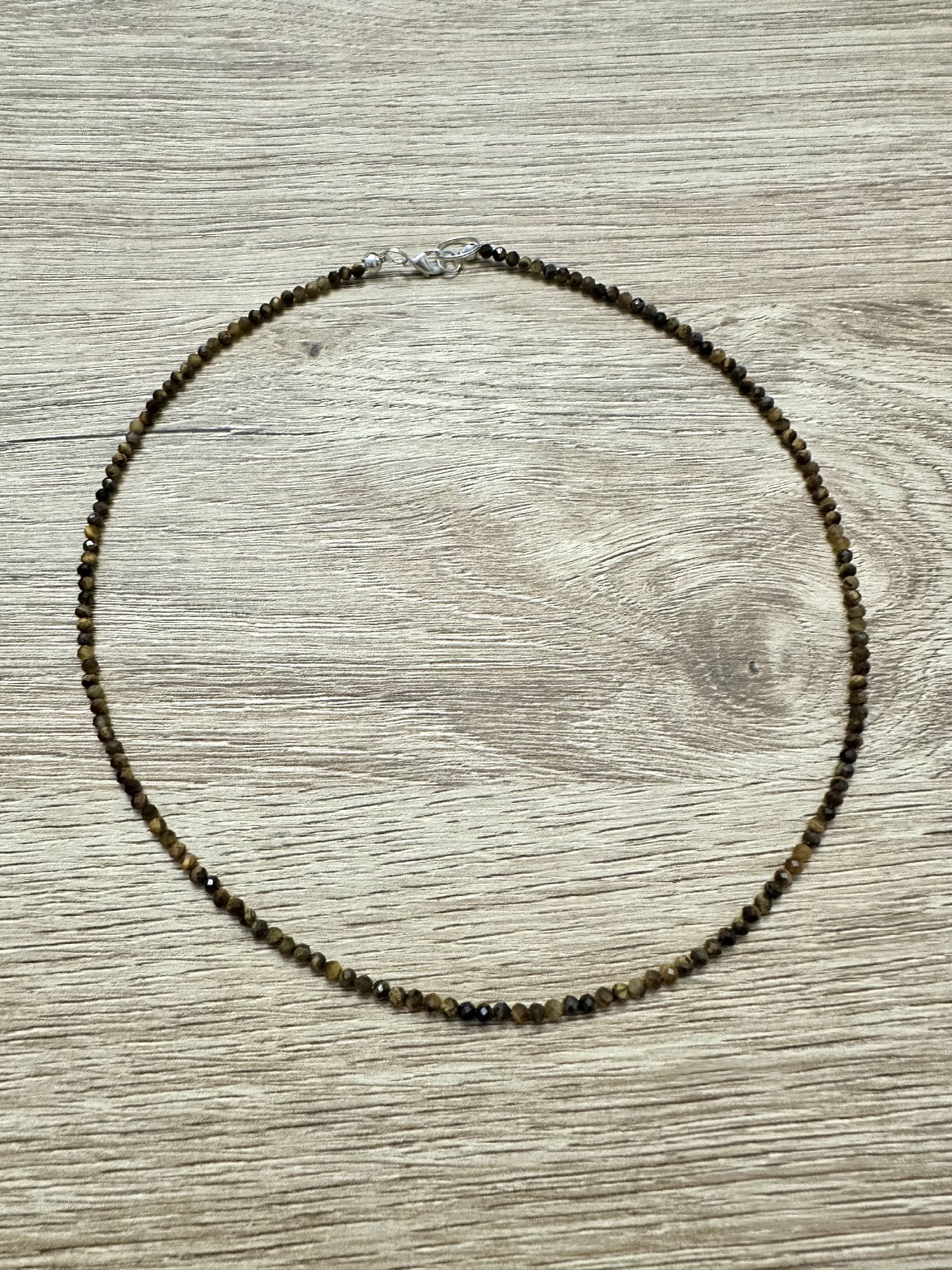 Tiger eye necklace 45 cm (3mm) - NAH26