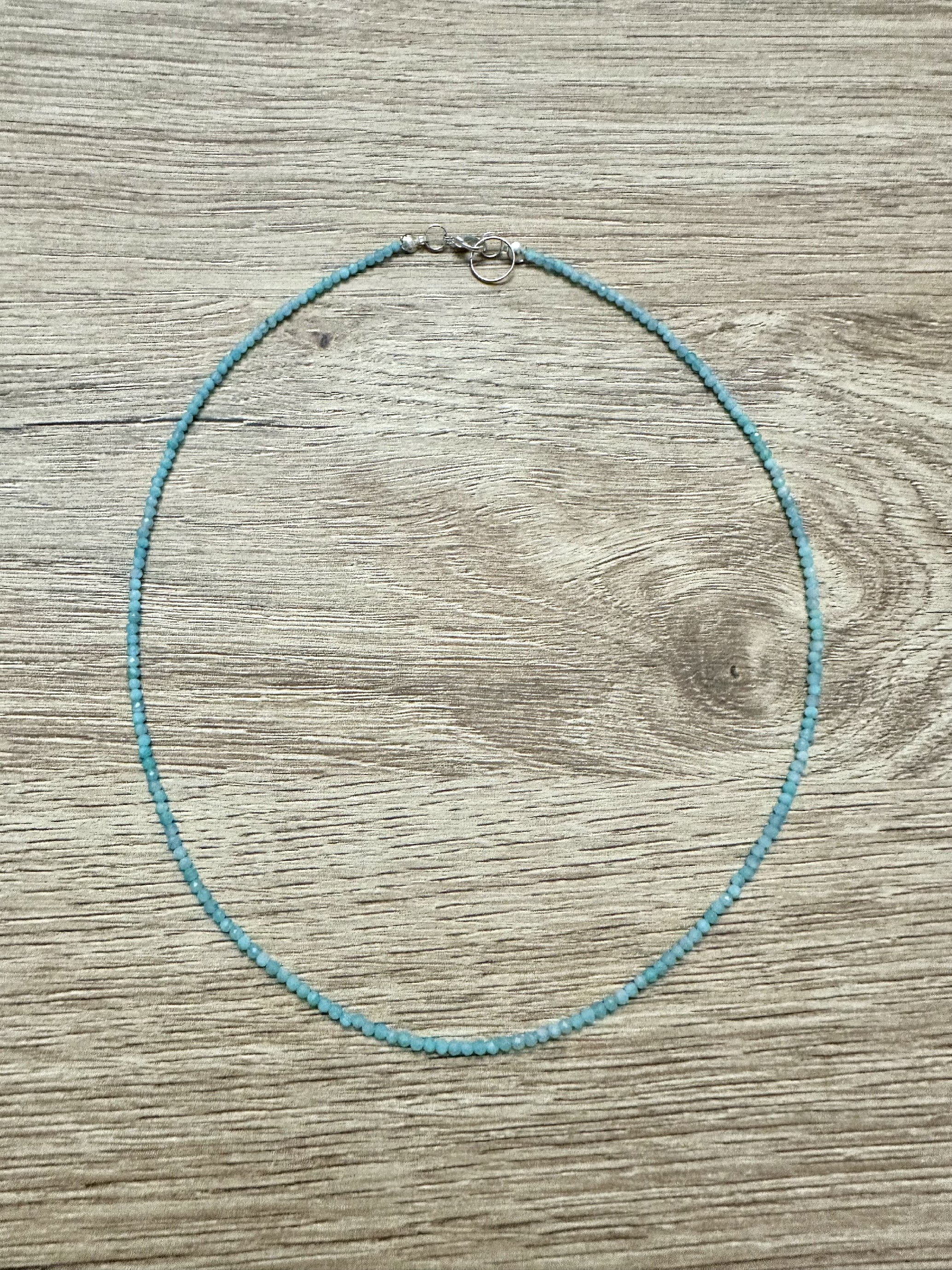 Amazonite necklace 45 cm (2,5mm) - NAH28