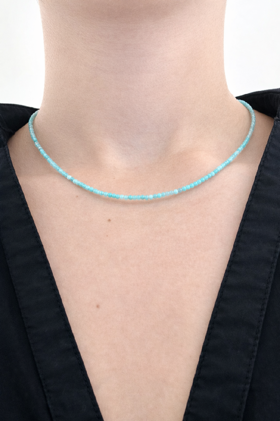 Amazonite necklace 45 cm (2,5mm)