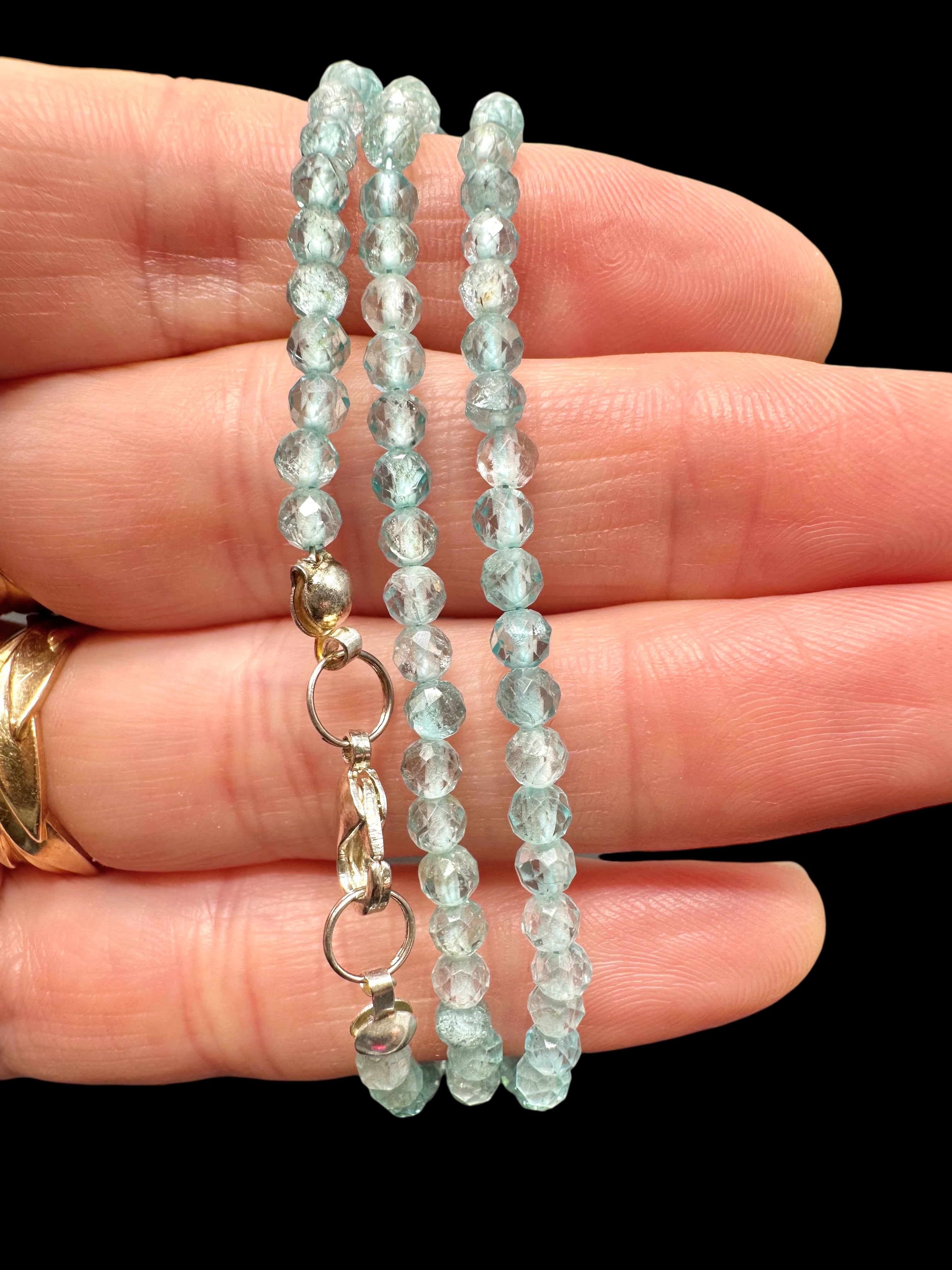 Apatite necklace 45 cm (3mm) - NAH45