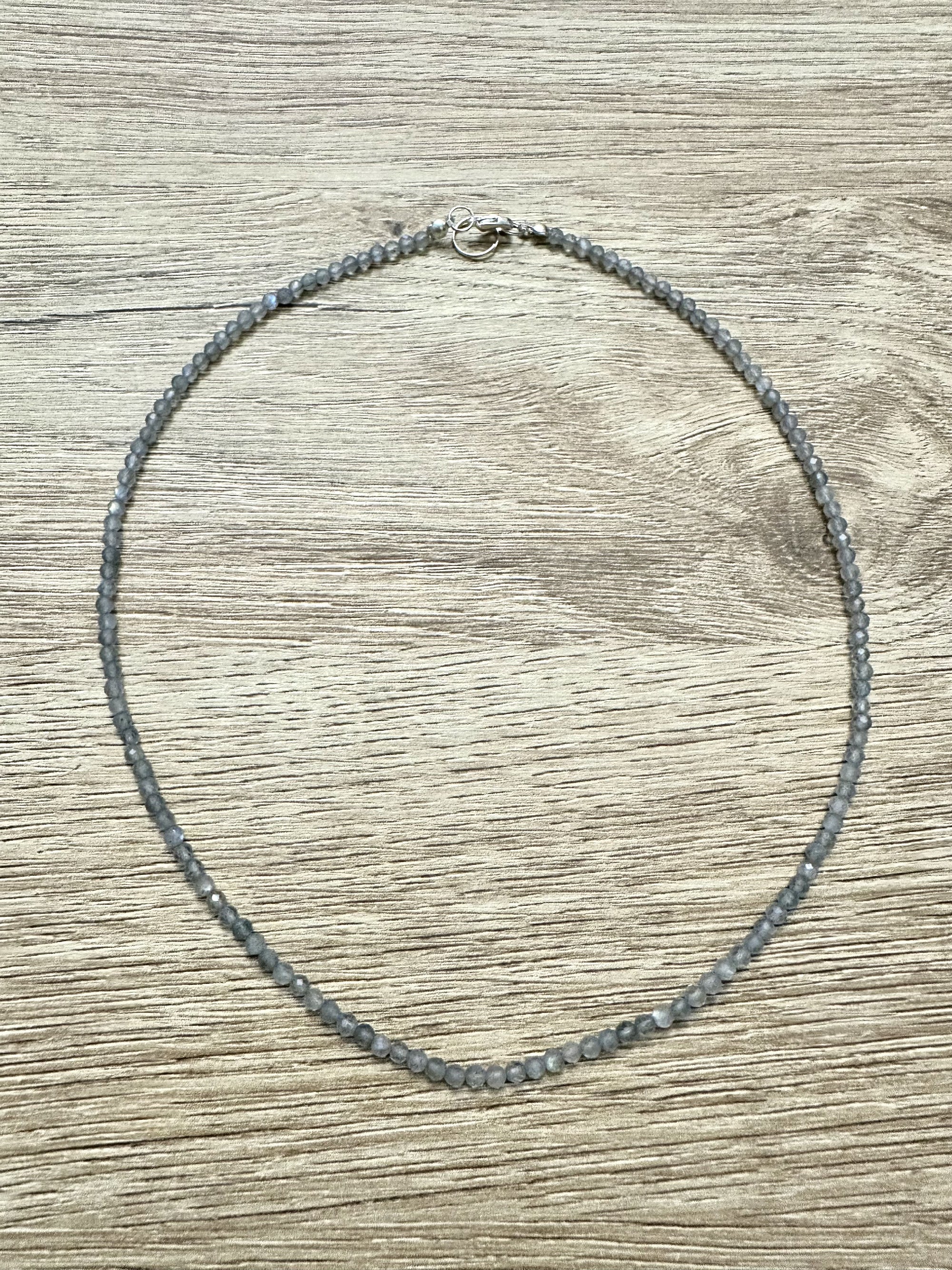 Labradorite necklace 45 cm (3mm) - NAH34
