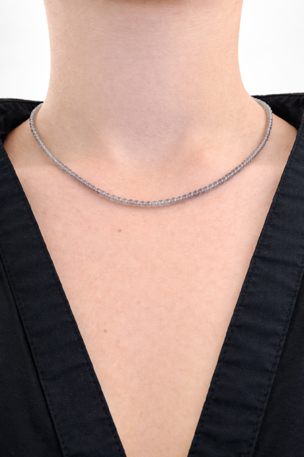 Labradorite necklace 45 cm (3mm)
