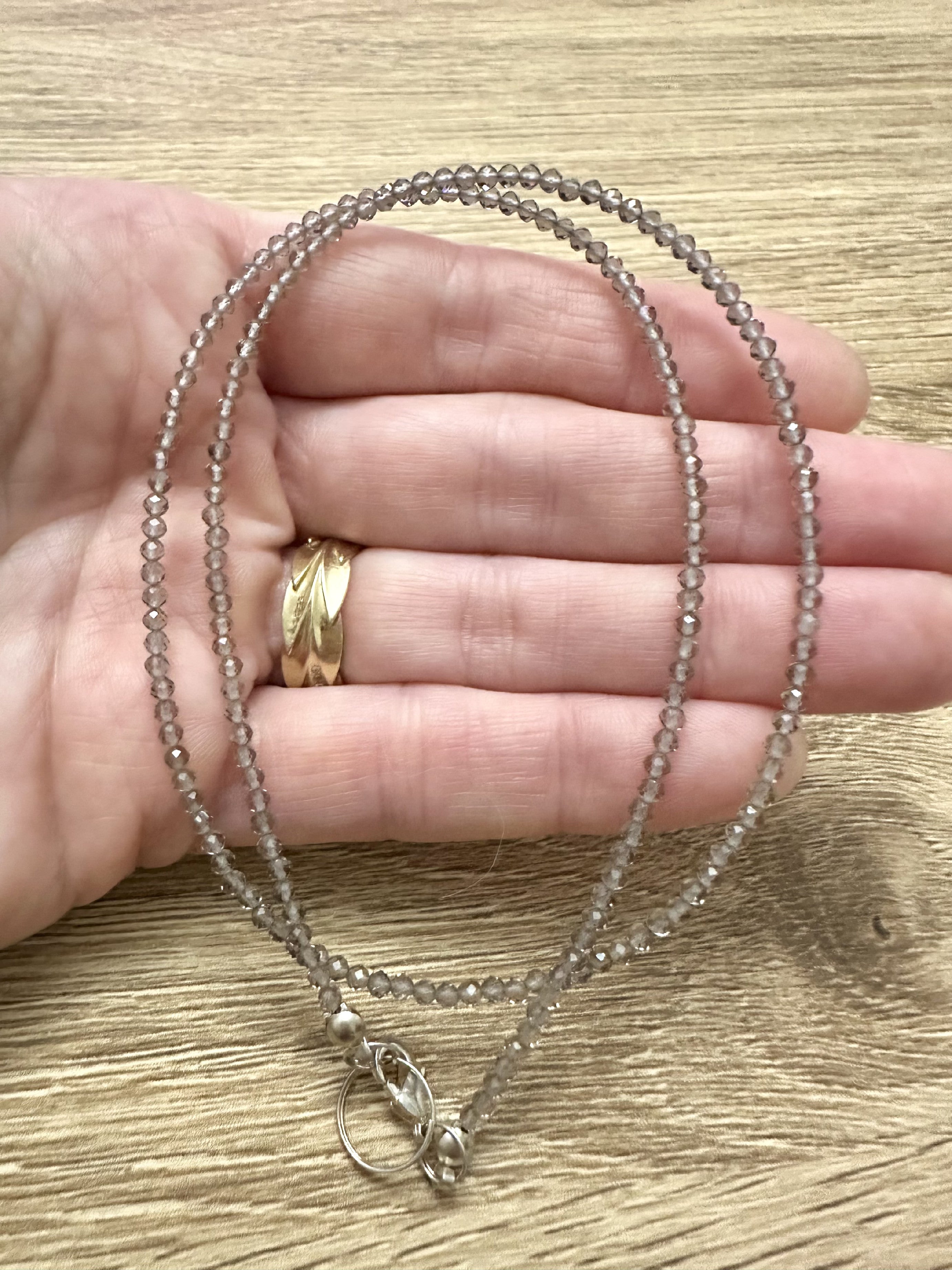 Labradorite necklace 45 cm (2mm) - NAH35