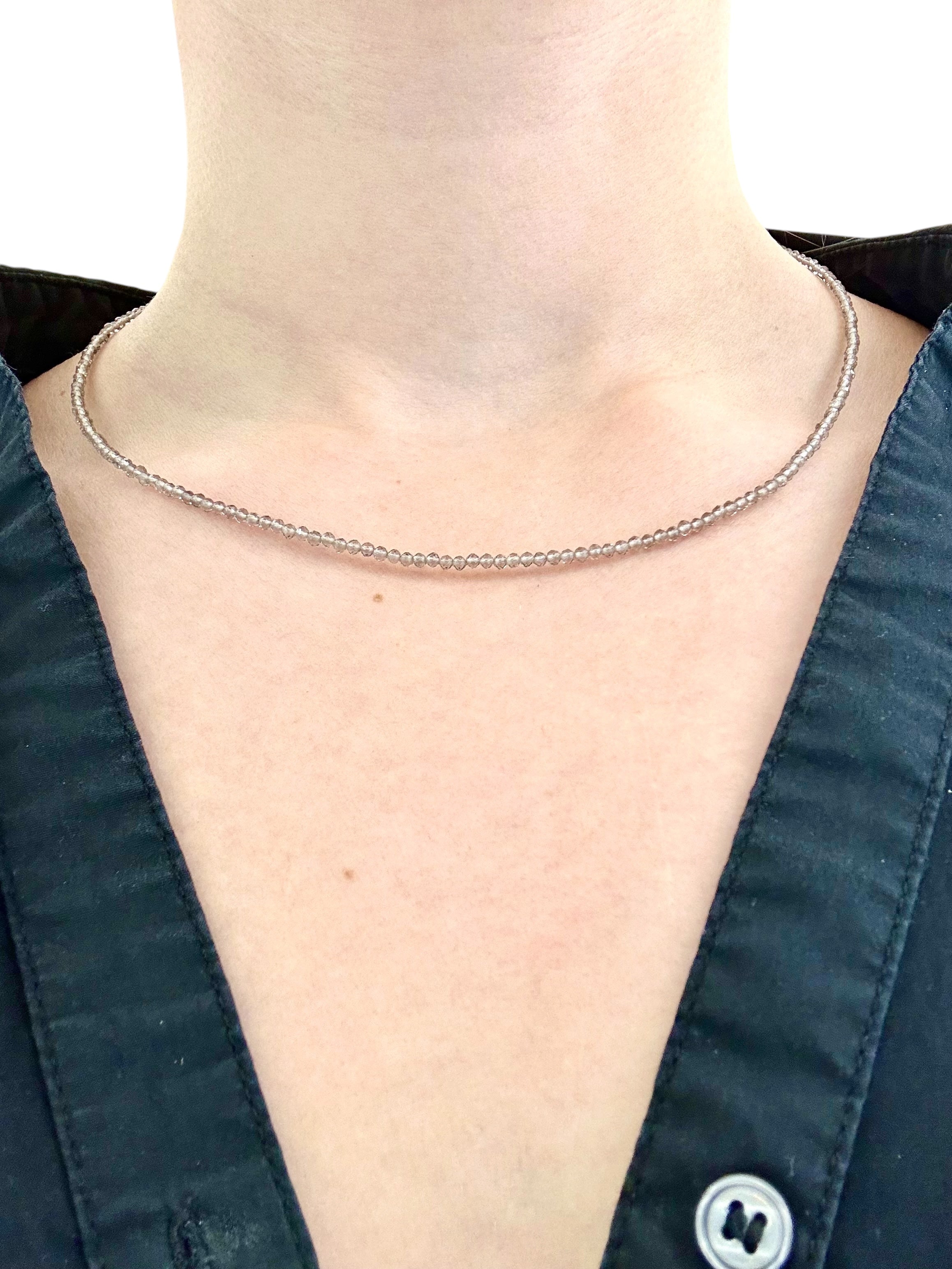 Labradorite necklace 45 cm (2mm)