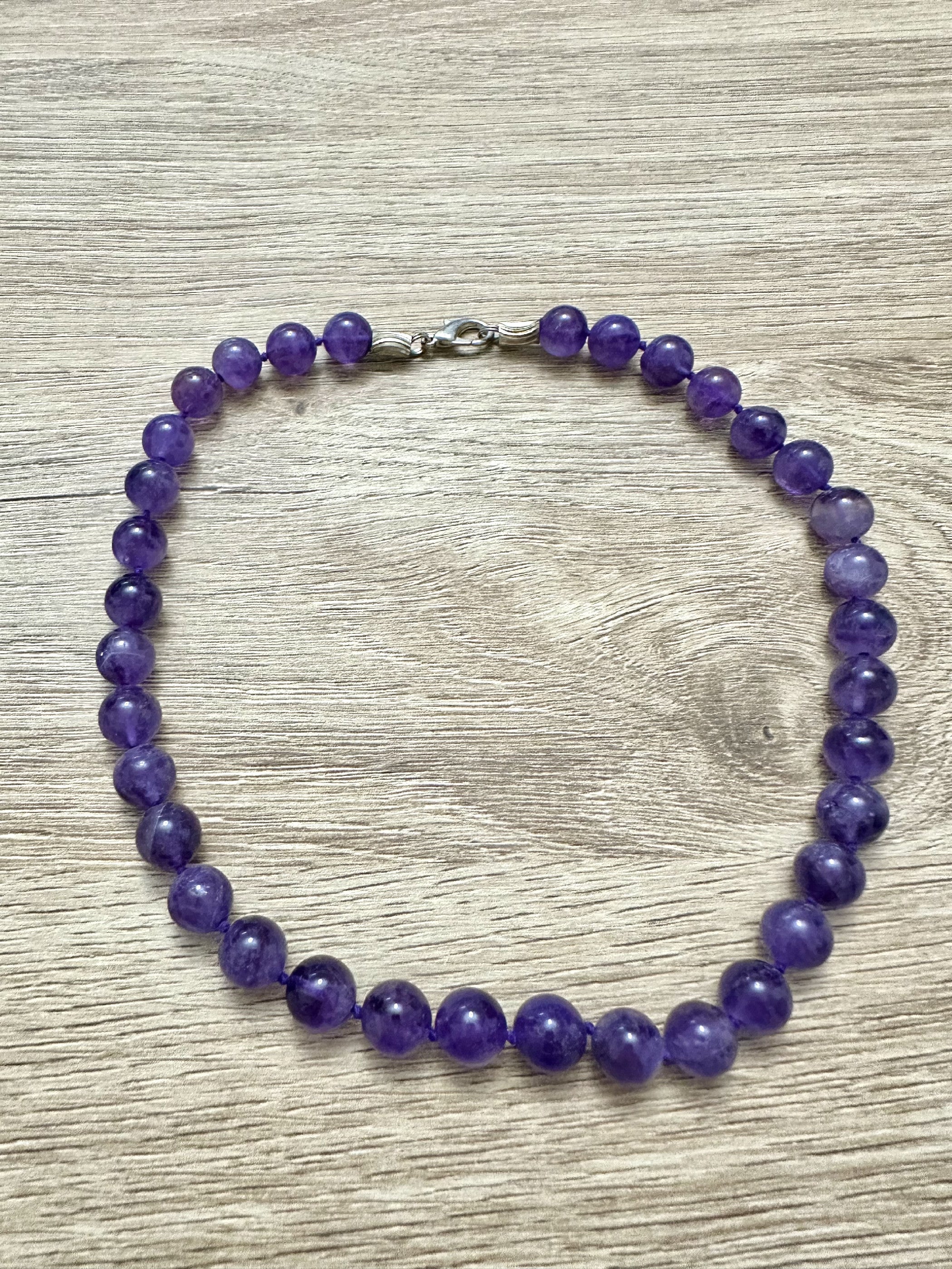 Amethyst necklace 45 cm - NAH37