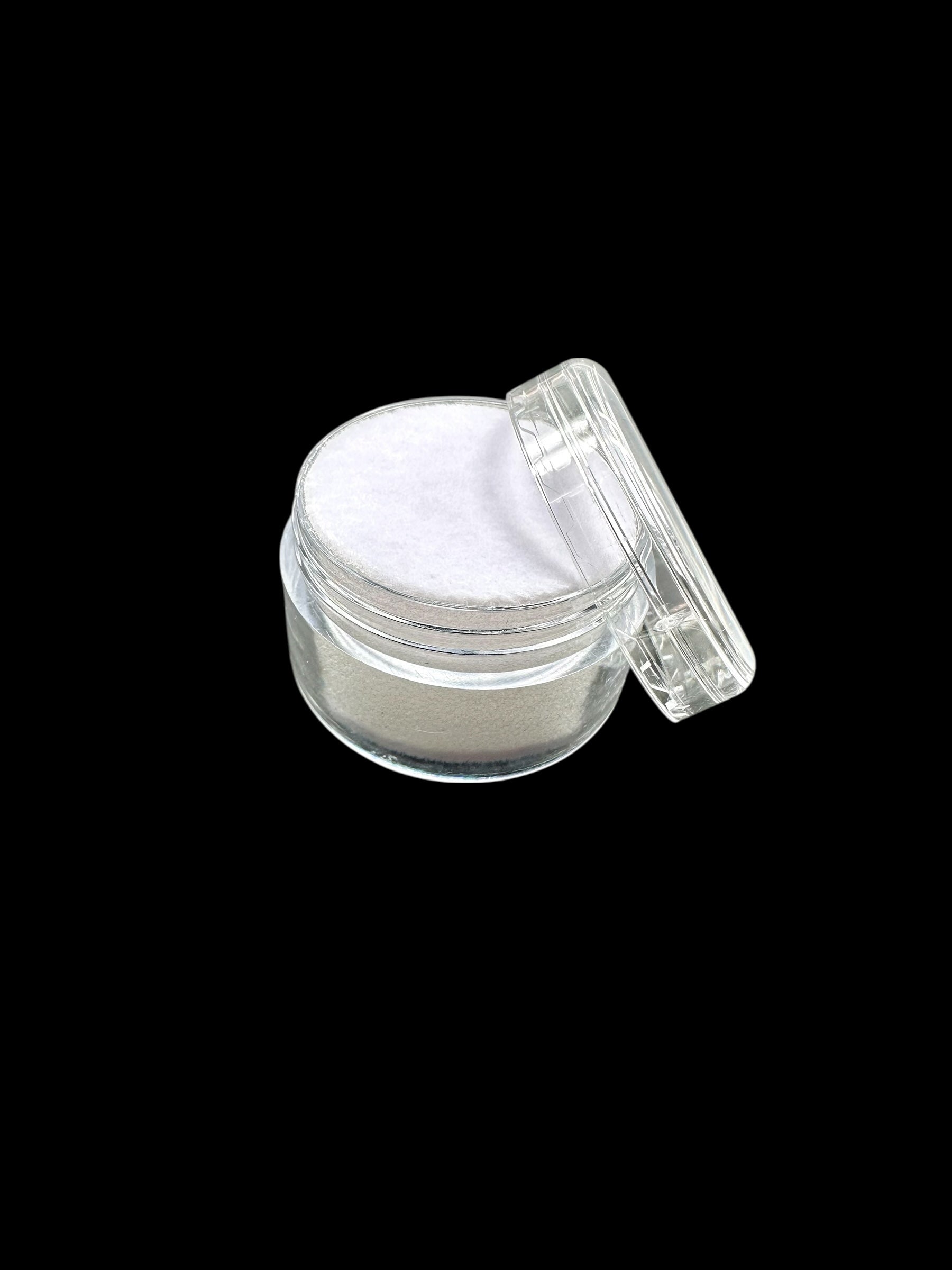 Plastic screw-top box for mineral samples (white) - PK008