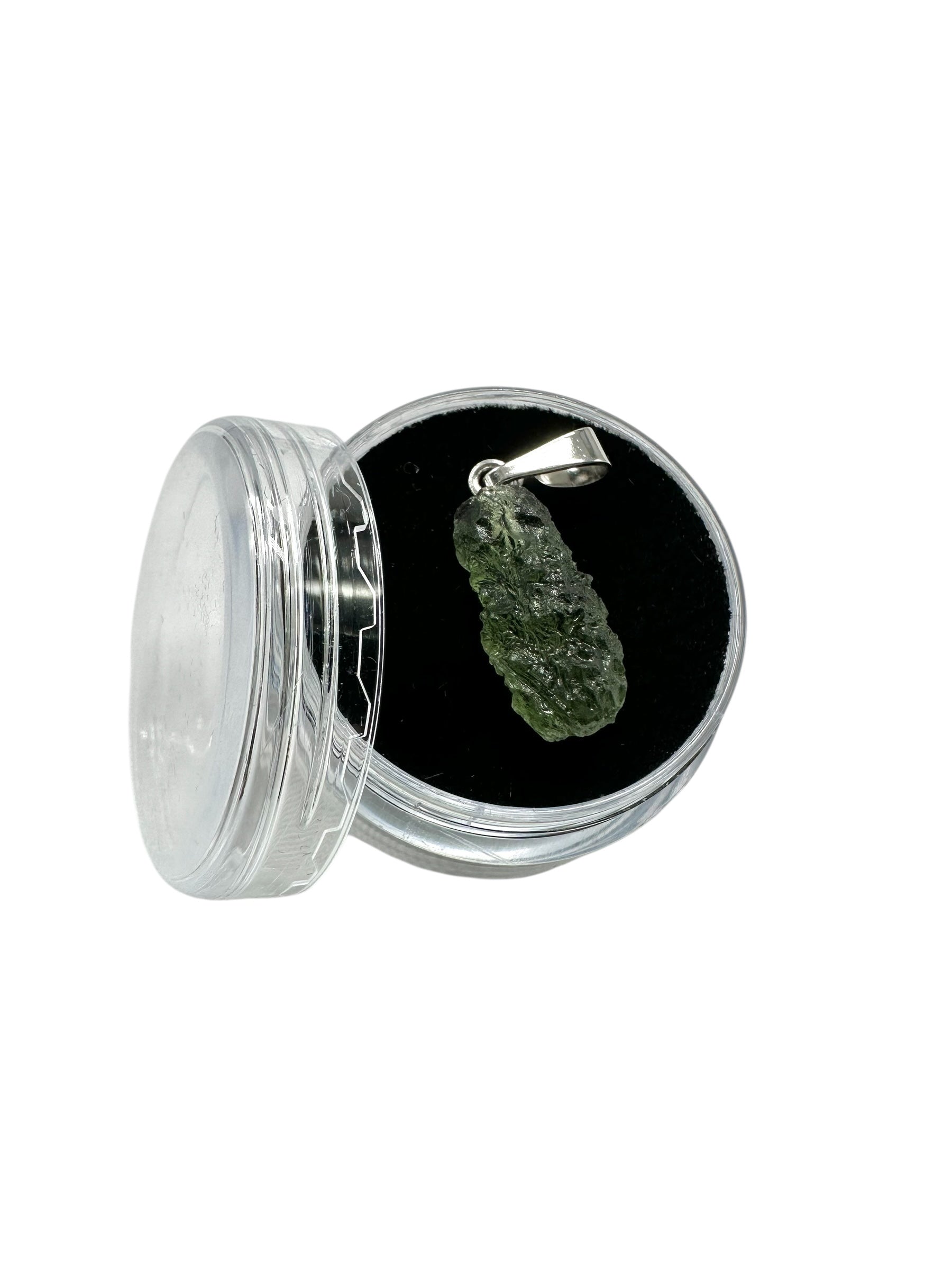 Plastic screw-top box for mineral samples (black) - PK009