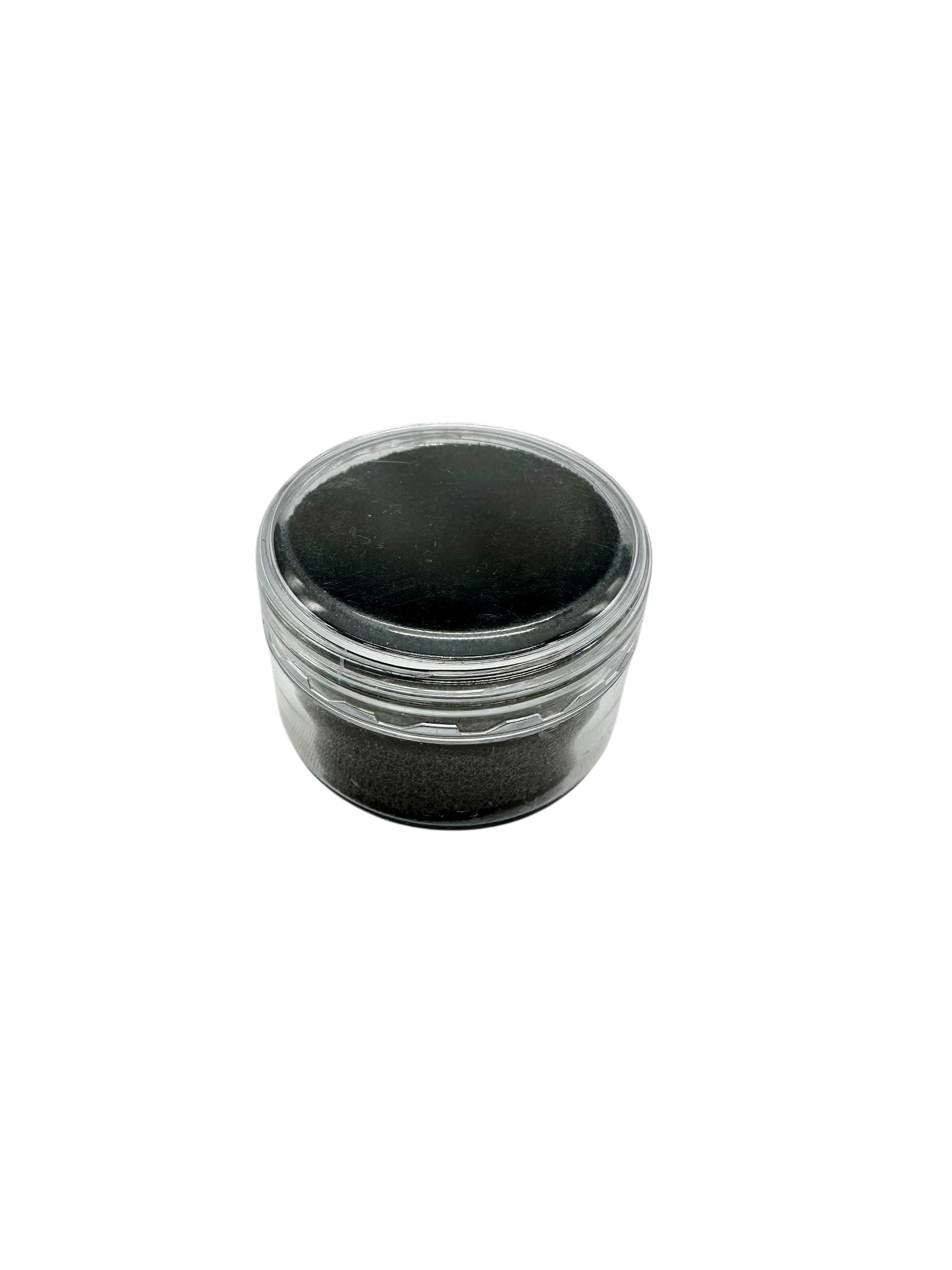 Plastic screw-top box for mineral samples (black)