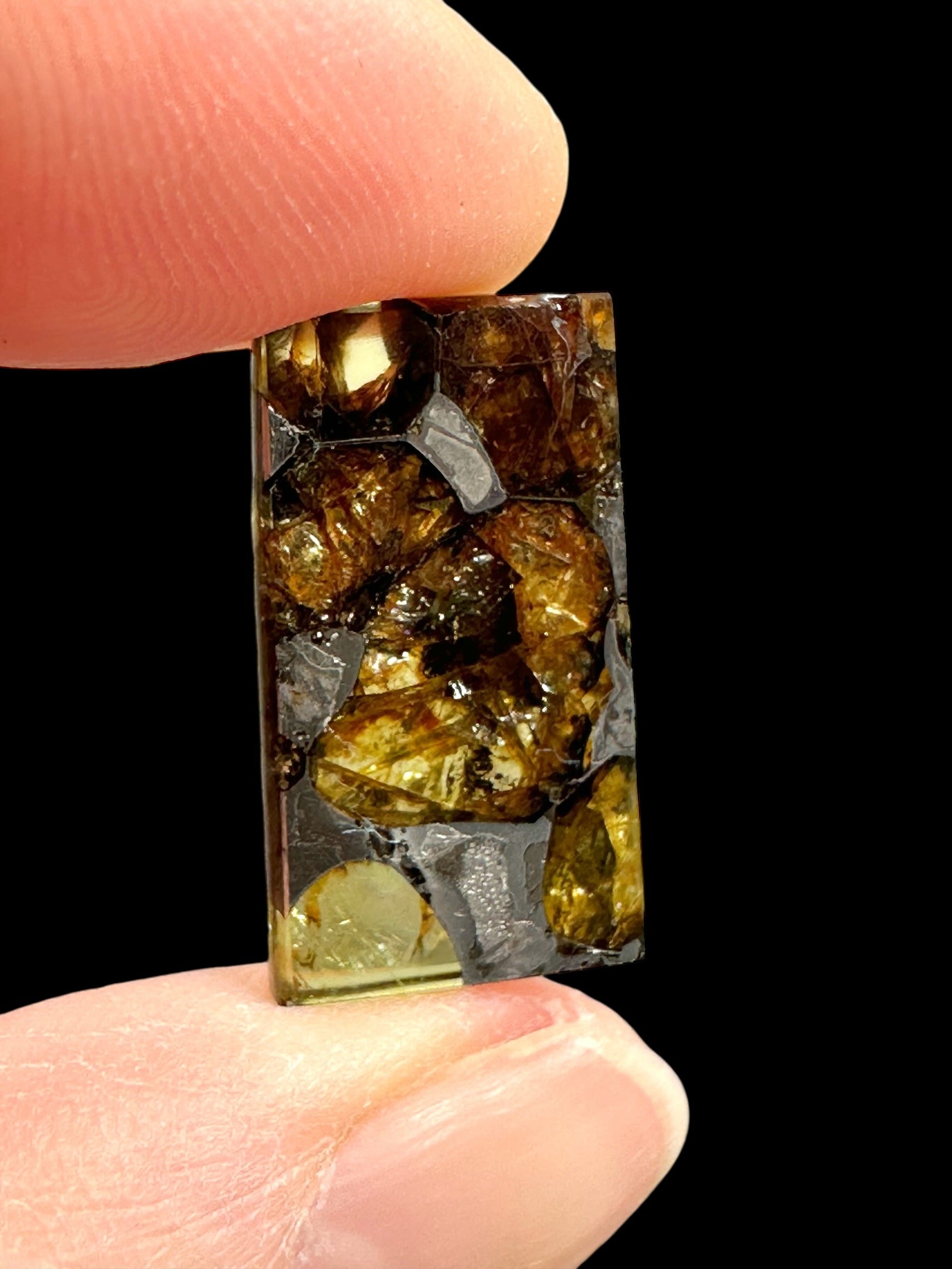 Meteorite Pallasit Brahin 2,4g – Extra Quality – Belarus - MEBR46