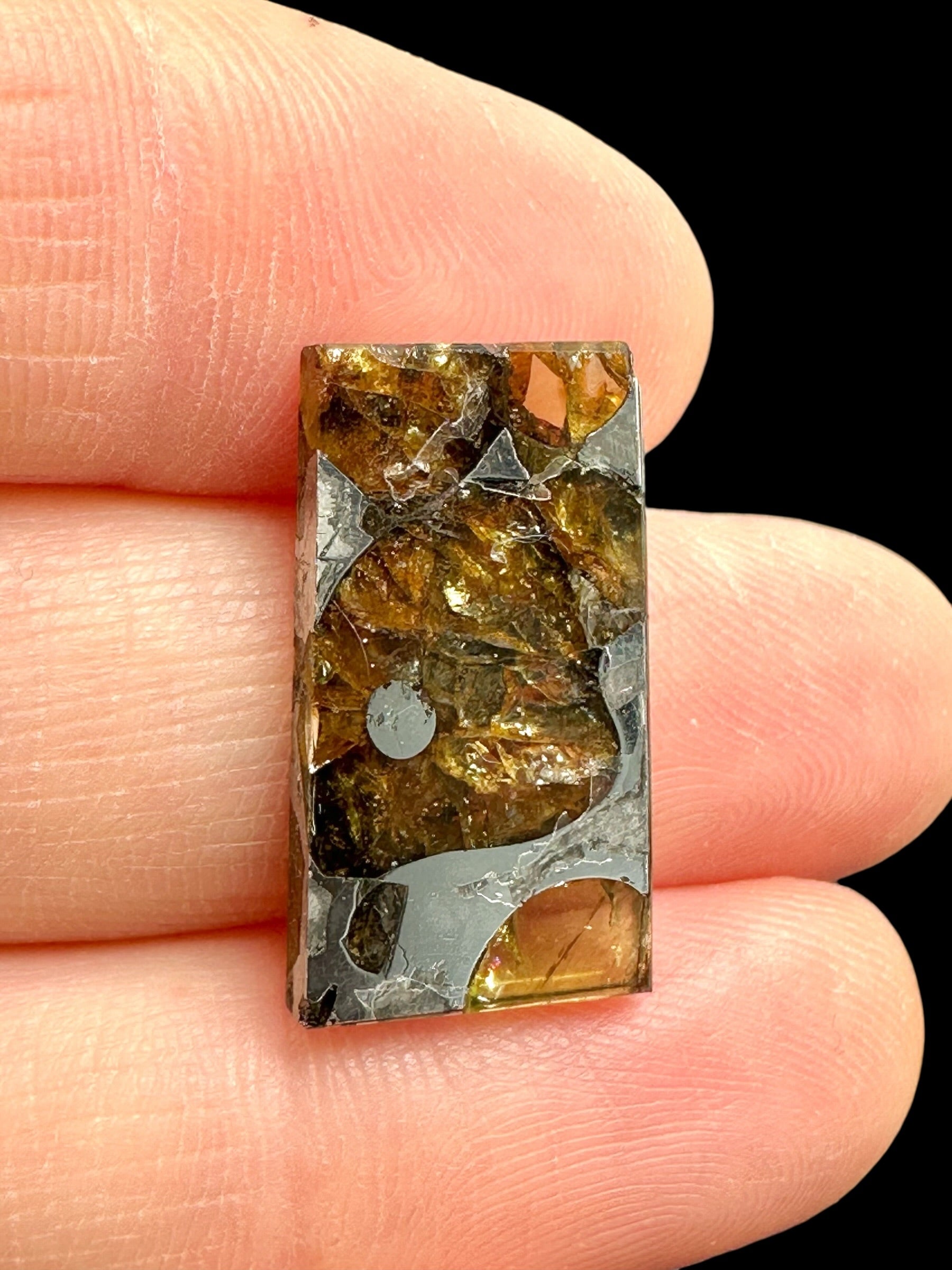 Meteorite Pallasit Brahin 2,4g – Extra Quality – Belarus - MEBR46