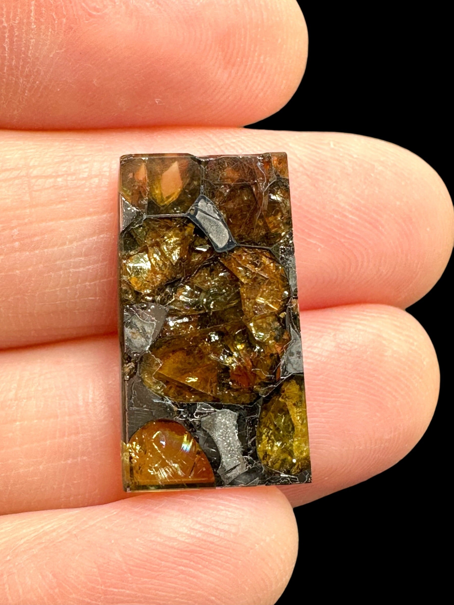 Meteorite Pallasit Brahin 2,4g – Extra Quality – Belarus - MEBR46