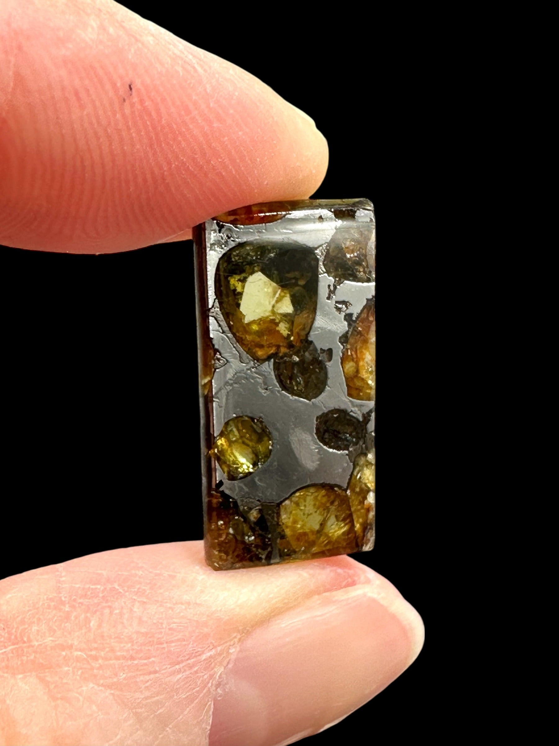 Meteorite Pallasit Brahin 2,5g – Extra Quality – Belarus - MEBR50