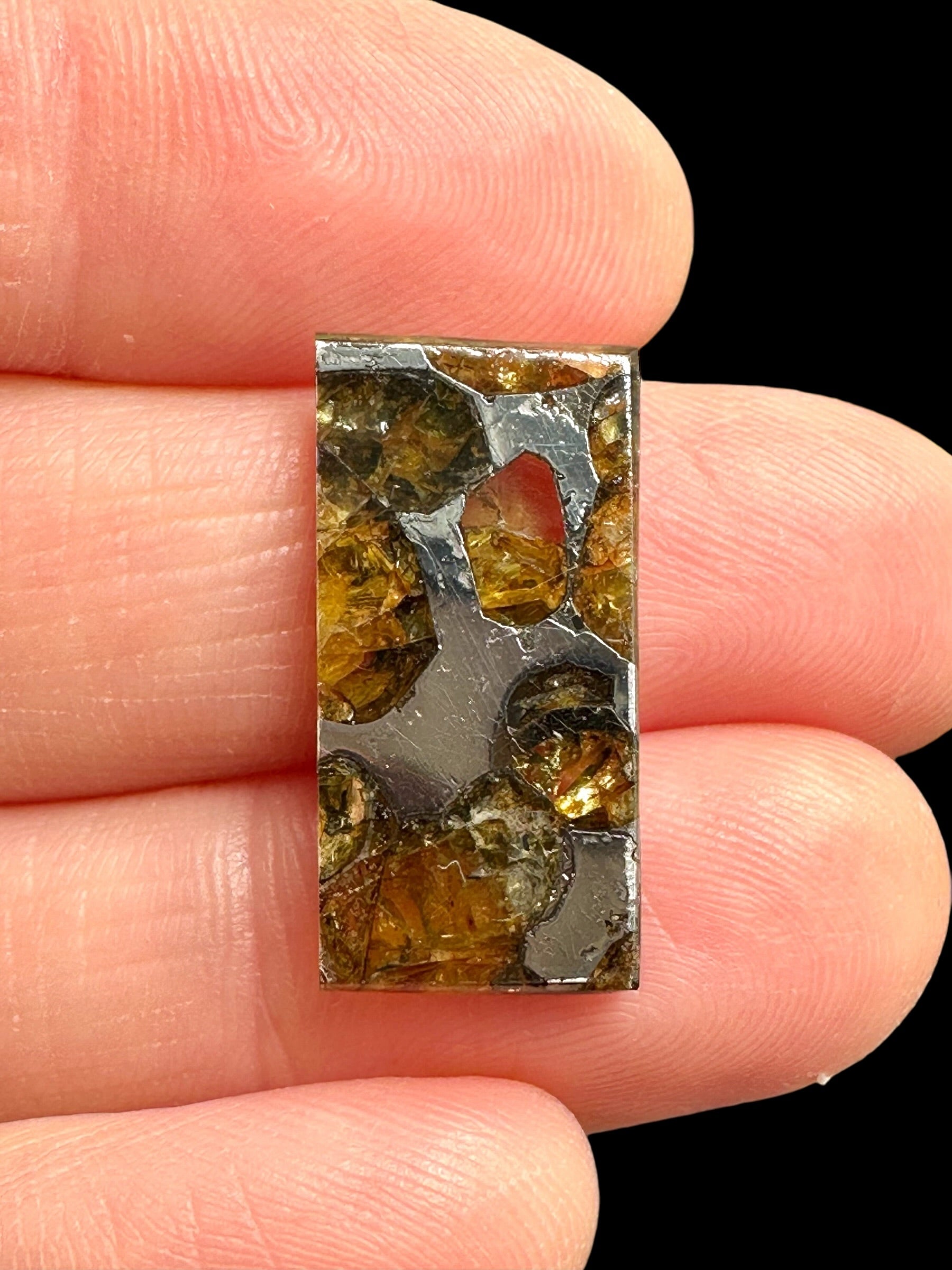 Meteorite Pallasit Brahin 2,5g – Extra Quality – Belarus - MEBR50