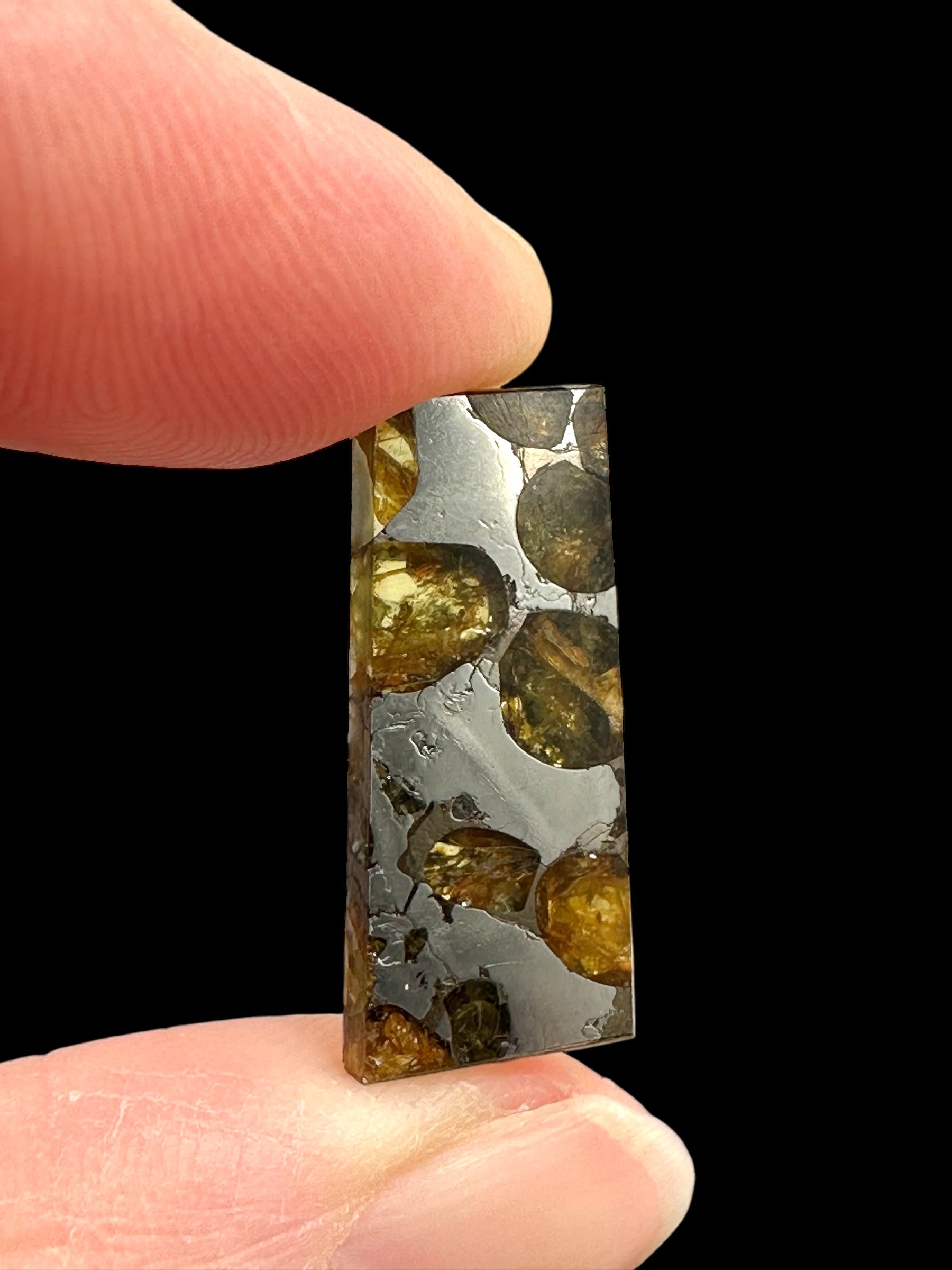 Meteorite Pallasit Brahin 2,5g – Extra Quality – Belarus