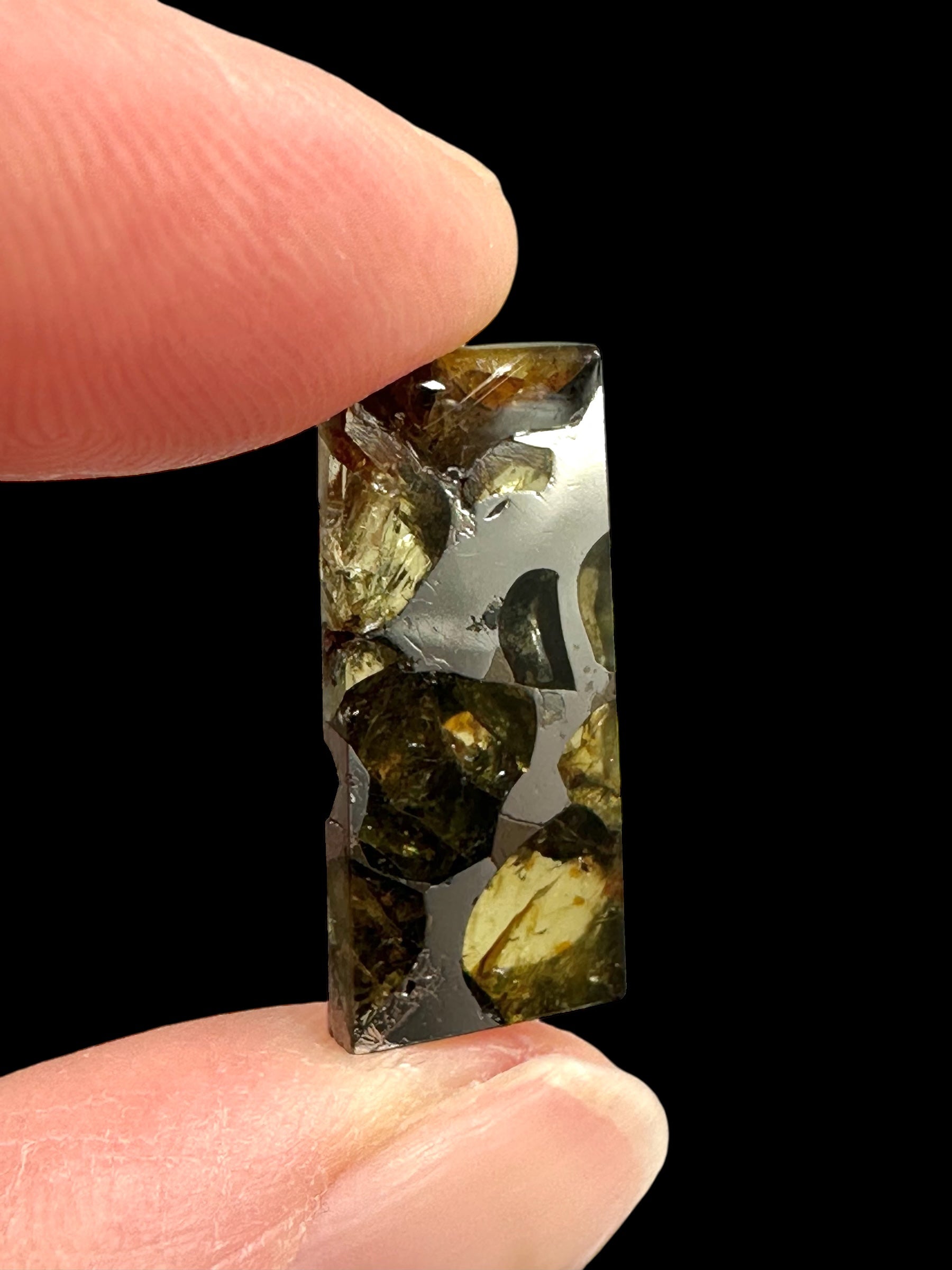 Meteorite Pallasit Brahin 2,2g – Extra Quality – Belarus