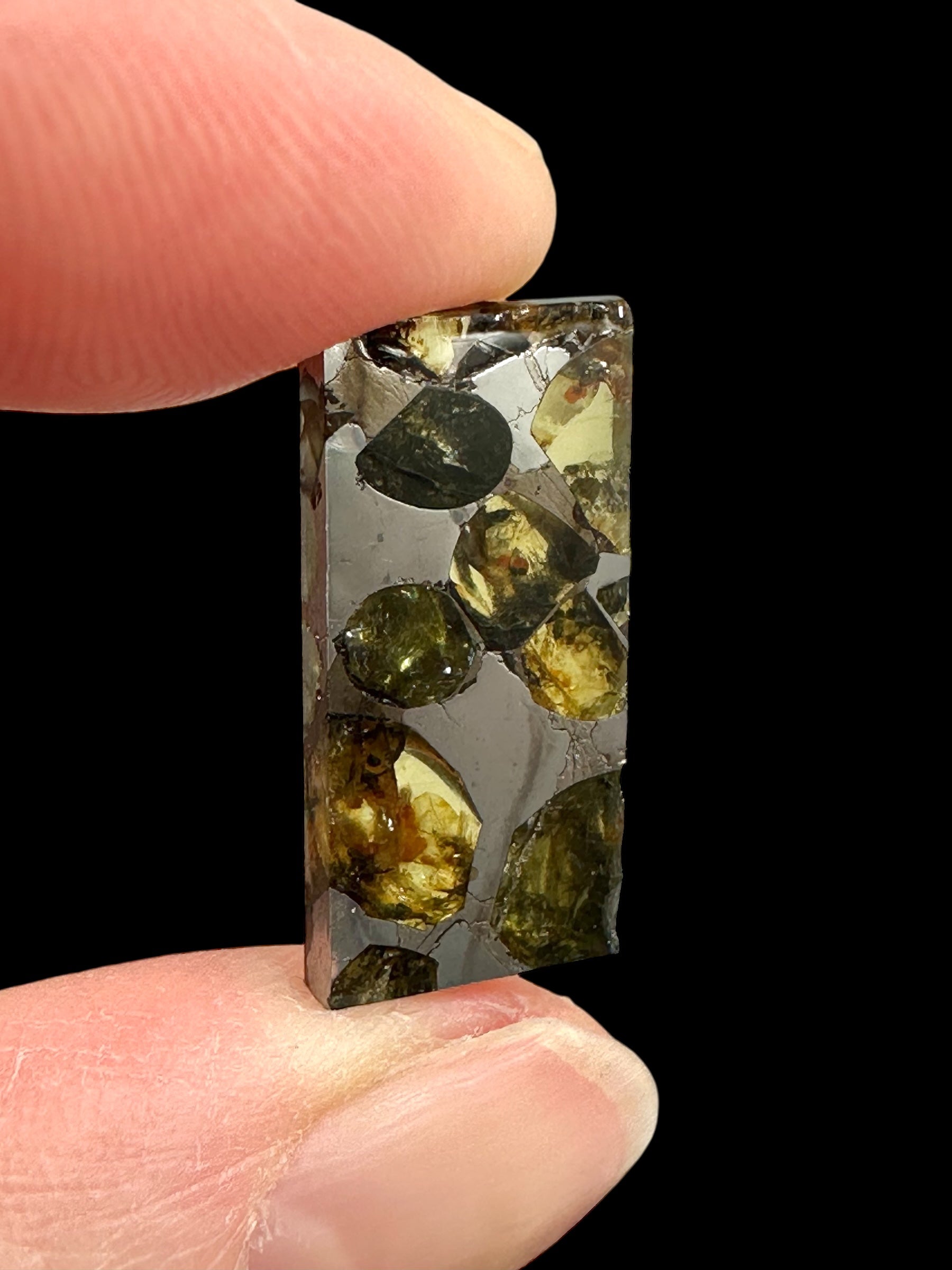 Meteorite Pallasit Brahin 2,3g – Extra Quality – Belarus - MEBR58