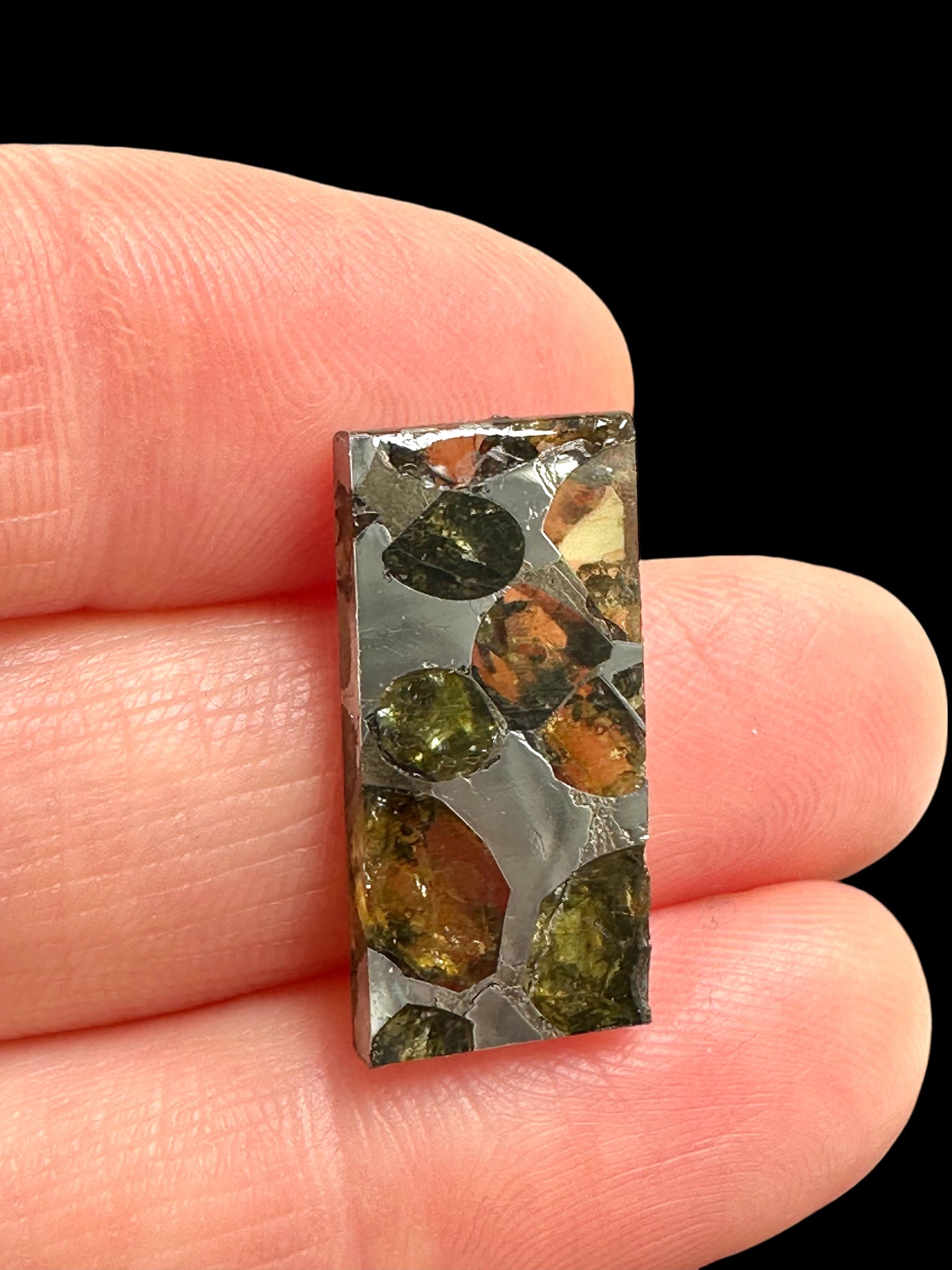 Meteorite Pallasit Brahin 2,3g – Extra Quality – Belarus - MEBR58