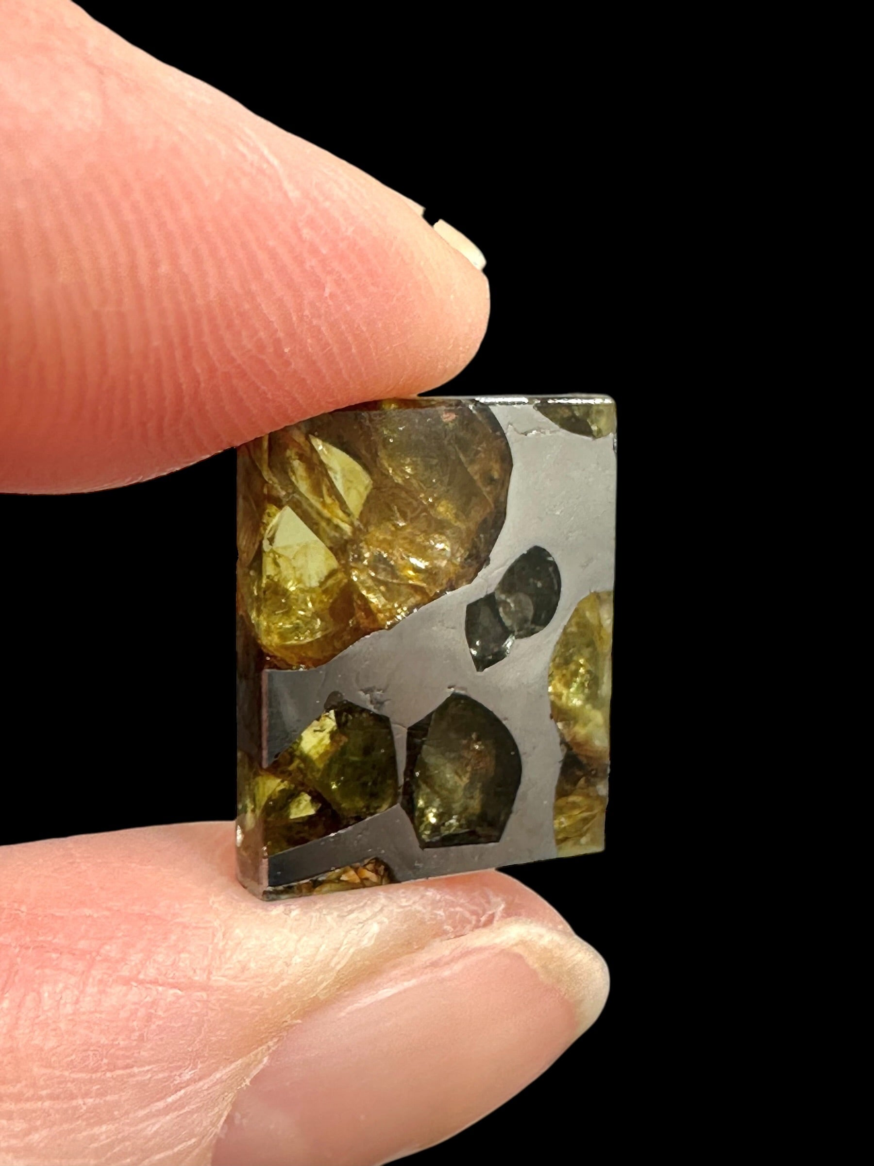 Meteorite Pallasit Brahin 2,4g – Extra Quality – Belarus