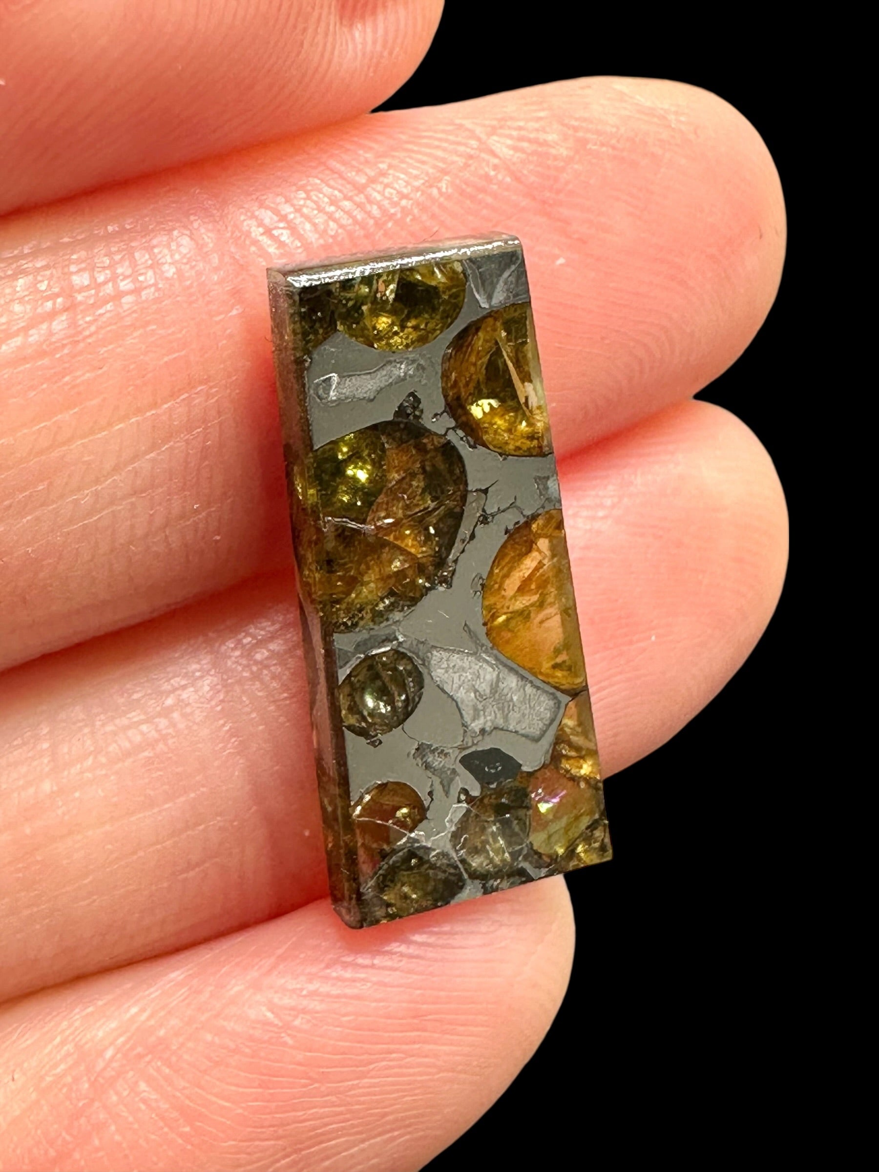 Meteorite Pallasit Brahin 2,1g – Extra Quality – Belarus - MEBR69