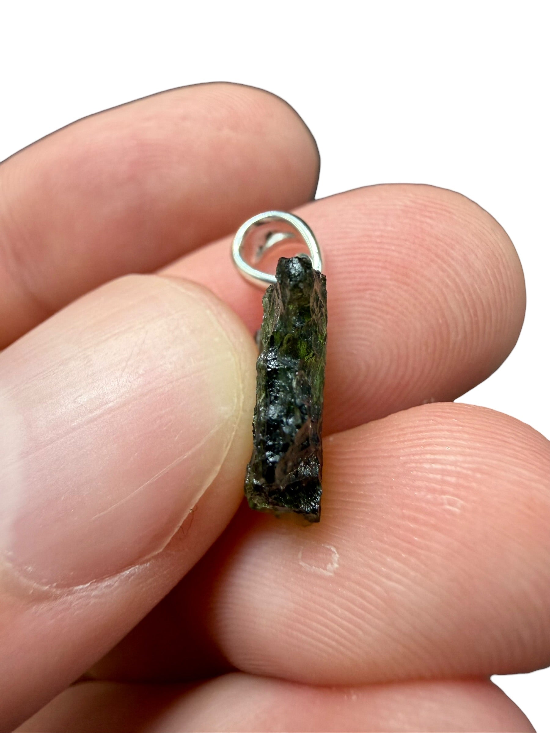 Silver moldavite pendant 1,02g - SP/V723