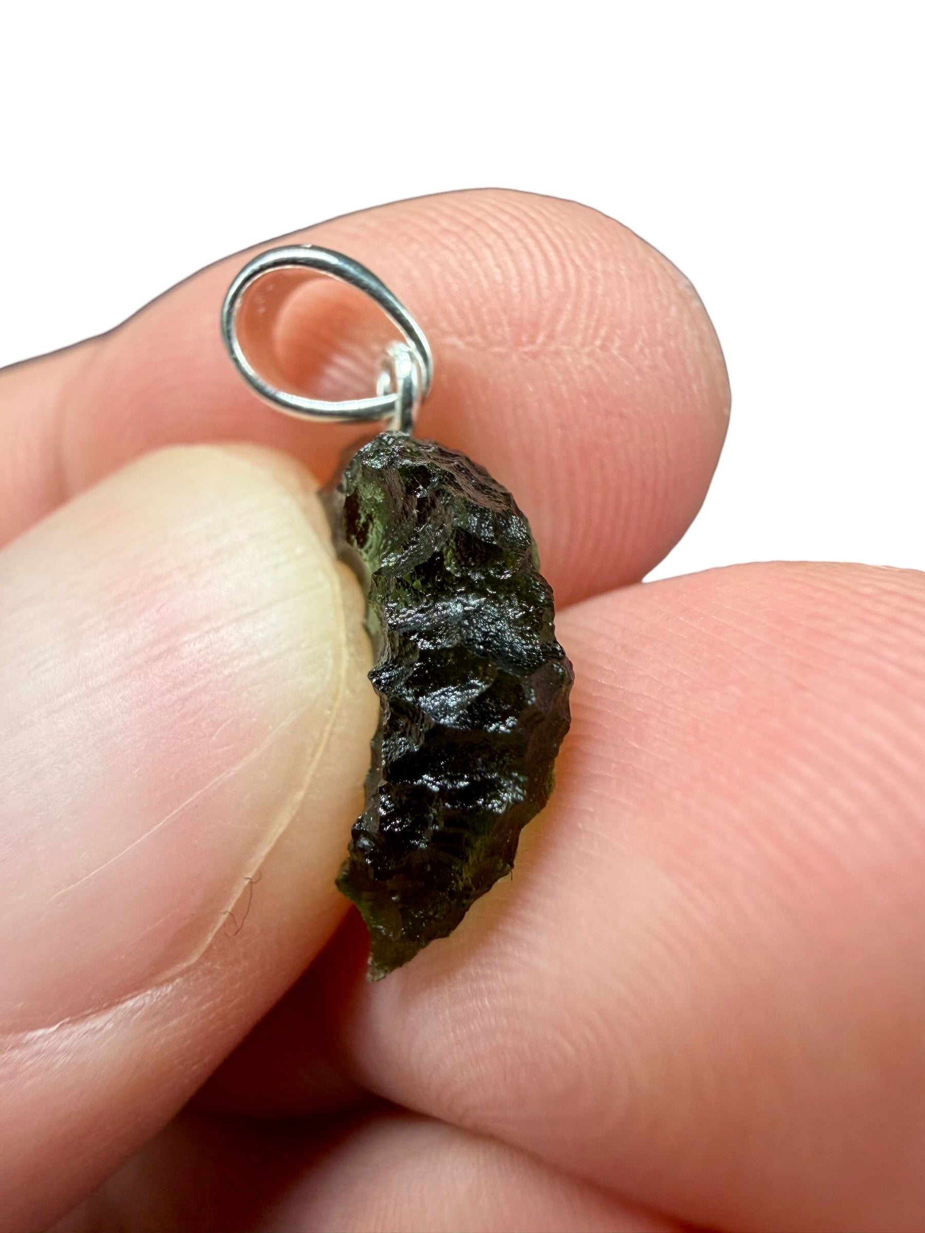 Silver moldavite pendant 1,03g - SP/V724
