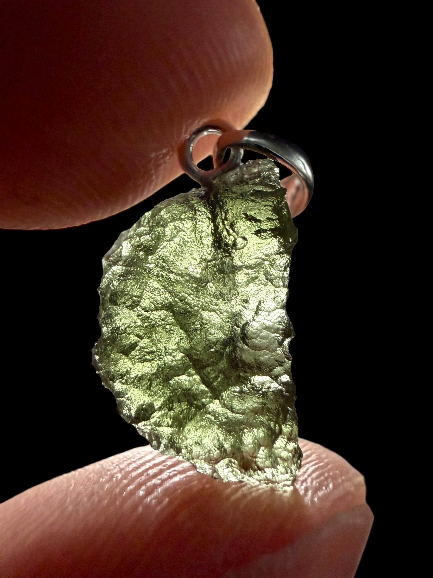 Silver moldavite pendant 1,03g - SP/V724