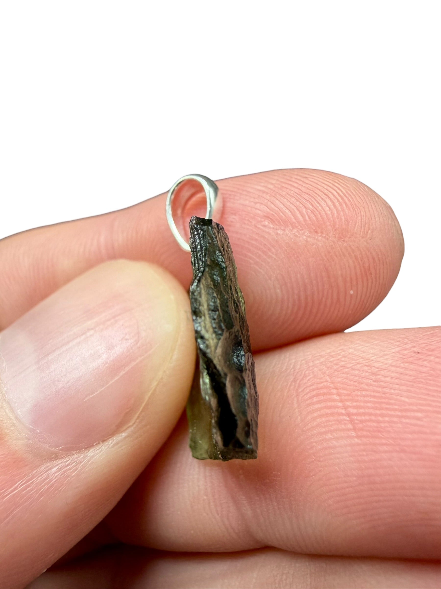 Silver moldavite pendant 1,5g - SP/V736