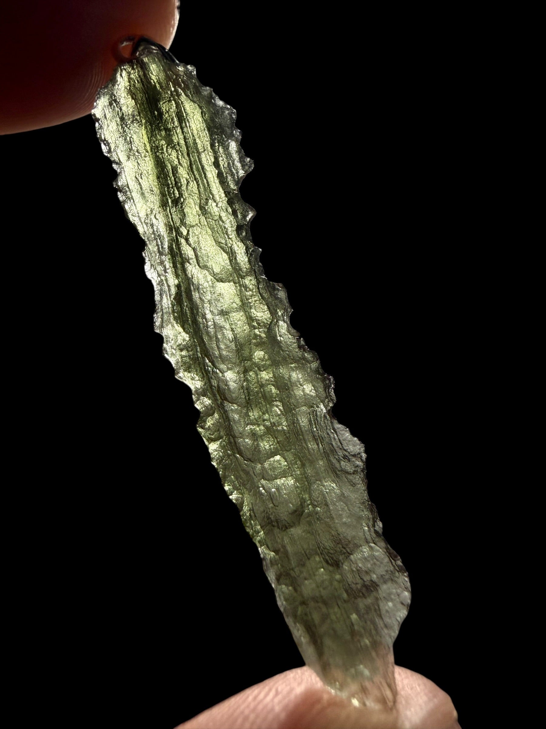 Silver moldavite pendant 2,1g - SP/V738